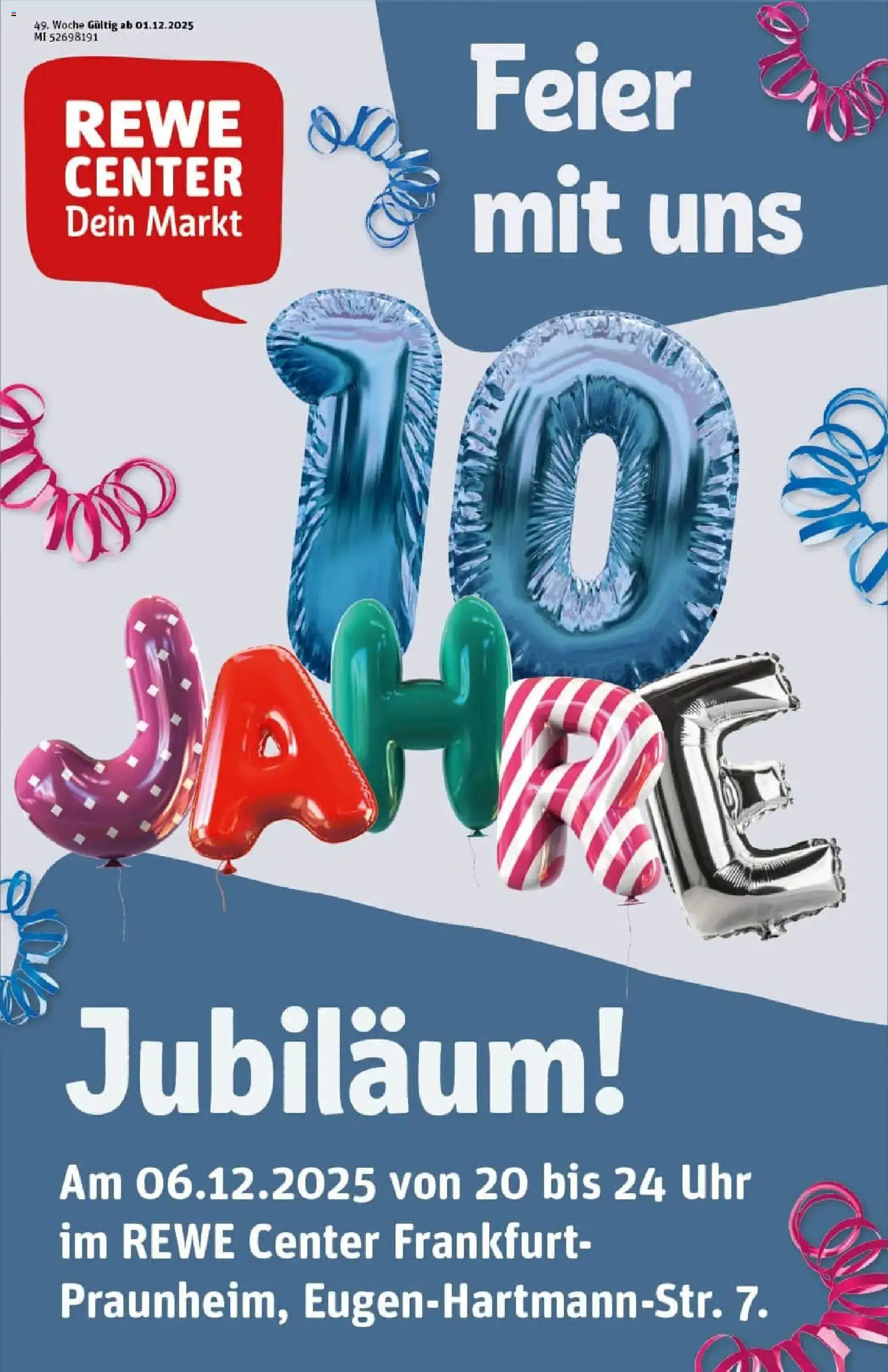 Rewe prospekt Frankfurt/Praunheim	 – gültig ab 01.12.2025 | Seite: 1 | Produkte: Uhr