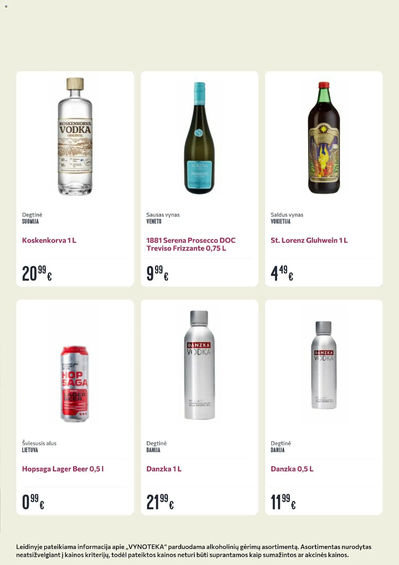 VYNOTEKA akcijos nuo 17.11.2025 | Puslapis: 2 | Prekių: Degtinė, Vynas, Alus