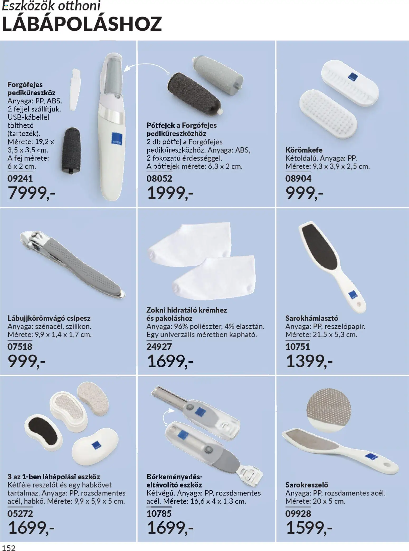 Avon akciós ujság - amely érvényes a következő dátumtól: 01.03.2026 | Oldal: 172 | Termékek: Körömkefe, Zokni