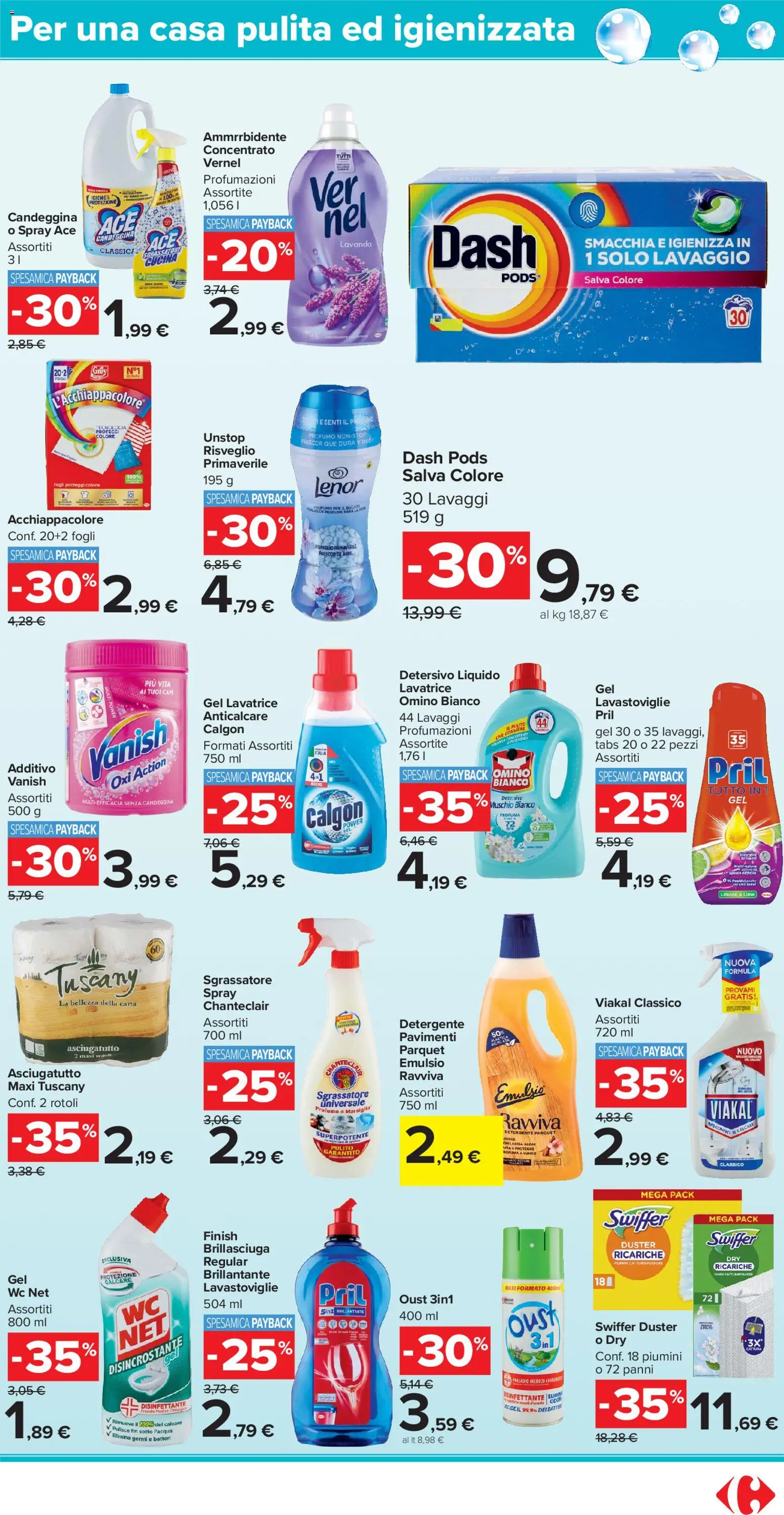 Volantino Carrefour del 02.01.2026 | Pagina: 17 | Prodotti: Detergente, Anticalcare, Lime, WC
