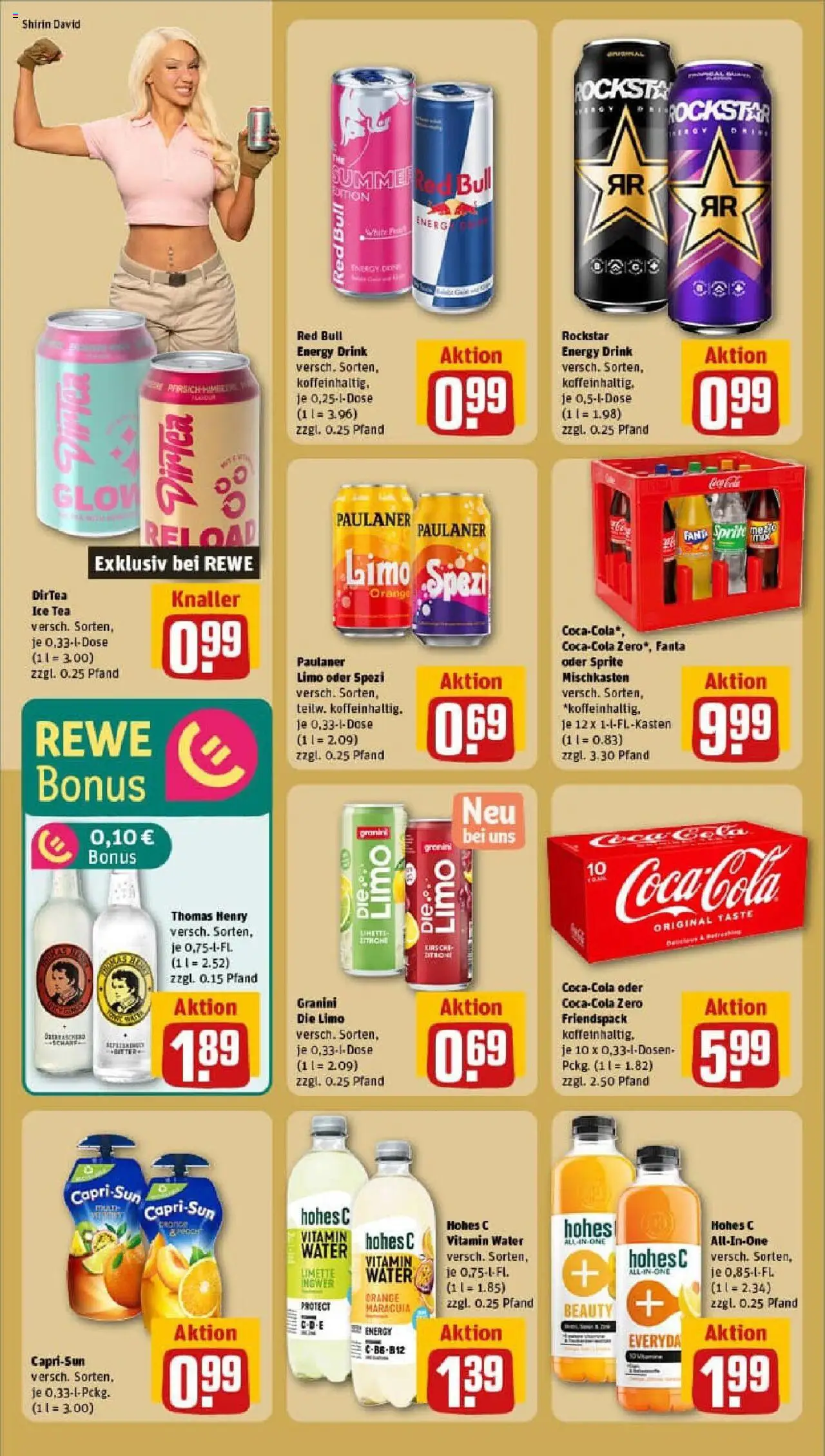Rewe prospekt Holzwickede	 - gültig ab dem 13.07.2025 | Seite: 16 | Produkte: Fanta, Rockstar, Limonade, Granini