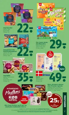 Coop pølsehorn eller focaccia med pepperoni, Dybfrost. 400-480 g. Frit valg. 1 pose. gyldig fra 09.04.2026 | Side: 9