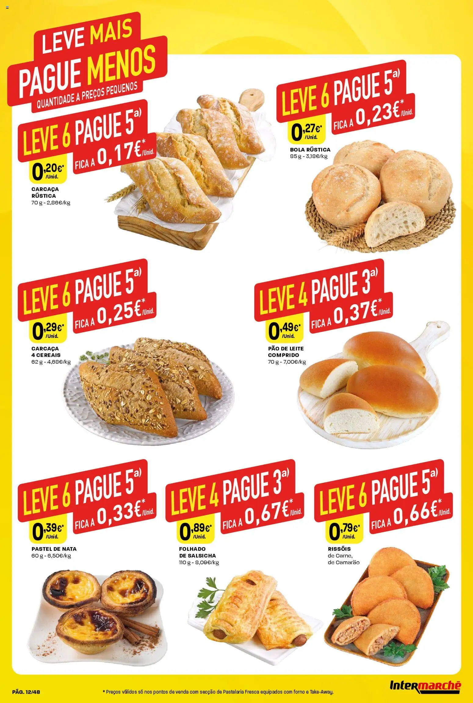 Intermarché folheto │ válido de 06.11.2025 | Página: 12 | Produtos: Forno, Leite, Pão, Cereais