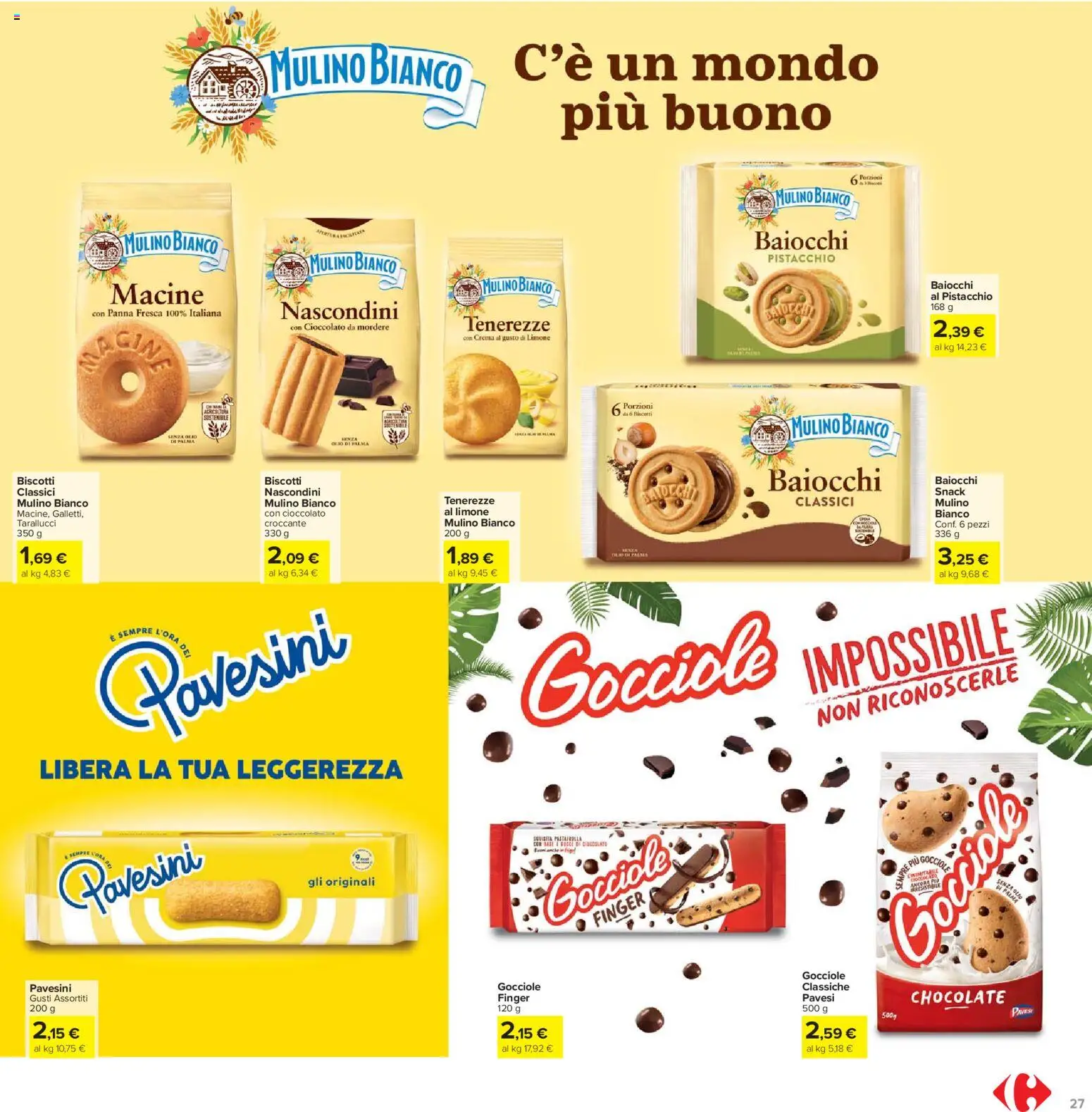Volantino Carrefour del 15.01.2026 | Pagina: 27 | Prodotti: Cioccolato, Panna, Limone, Olio