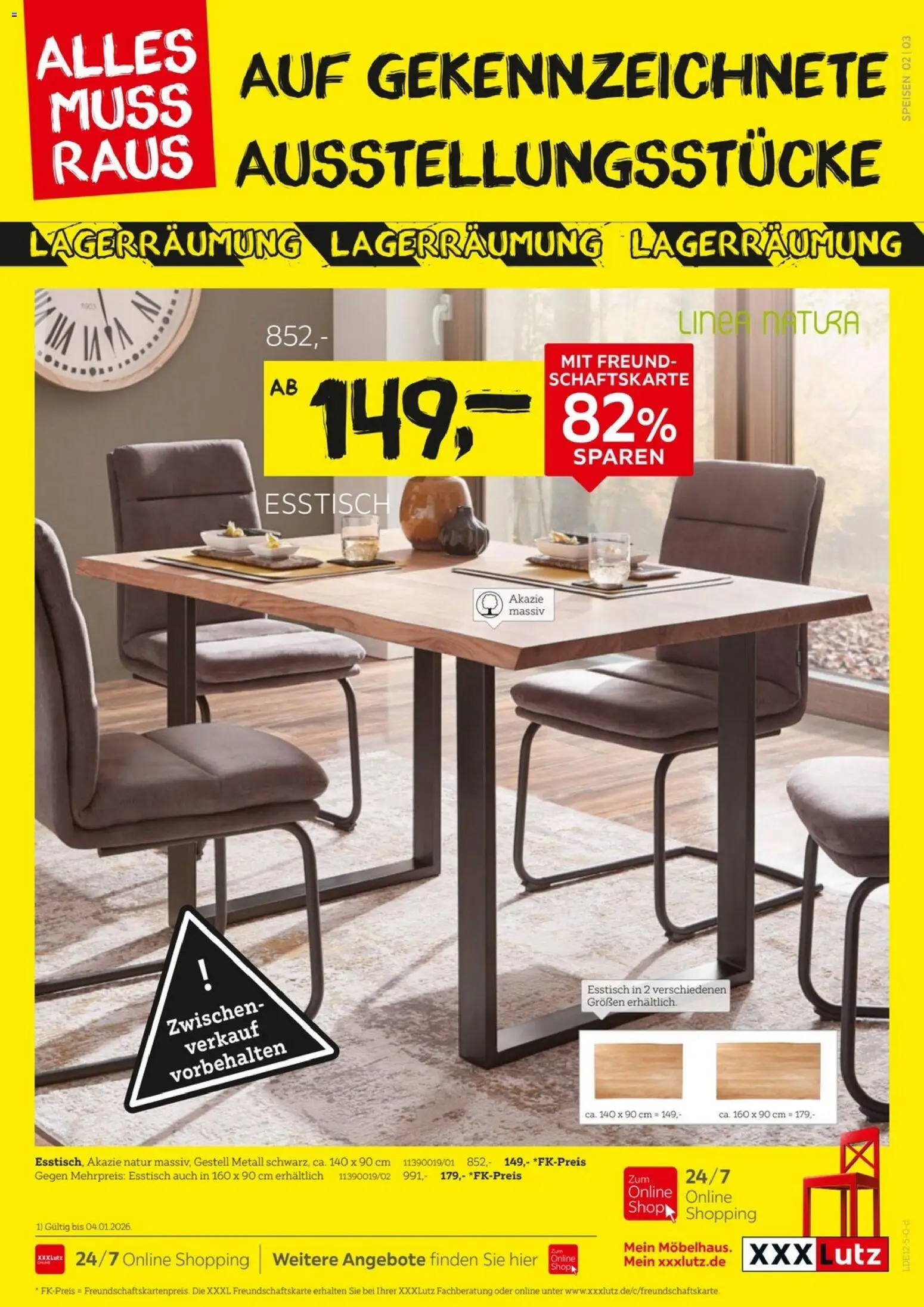 XXXL Lutz Lagerräumungsverkauf – gültig ab 21.12.2025 | Seite: 3