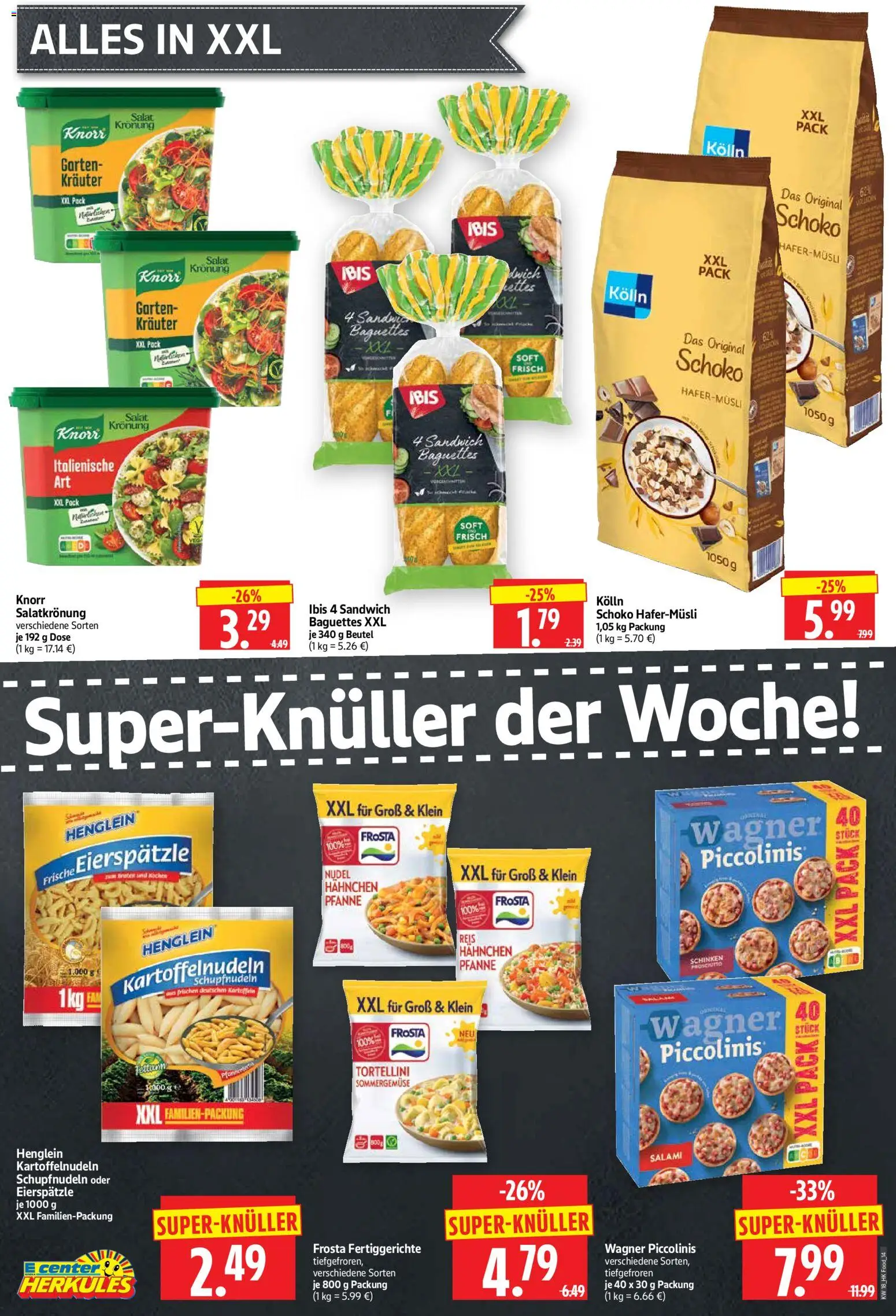 HERKULES Prospekt 	 – gültig ab 27.04.2026 | Seite: 14 | Produkte: Kartoffeln, Fertiggerichte, Piccolinis, Schinken
