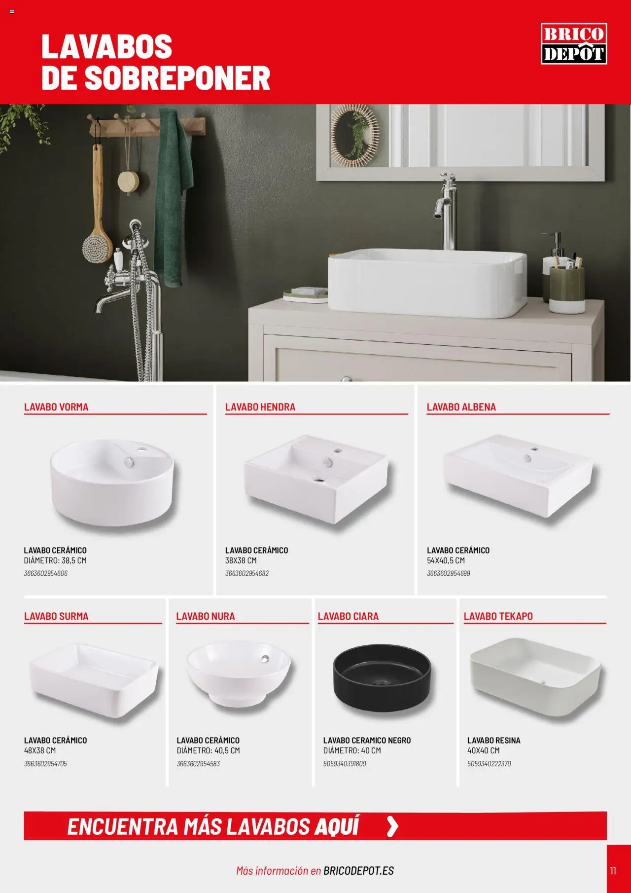 Brico Depôt Baňos │ válido desde el 17.07.2024 | Página: 11 | Productos: Lavabo