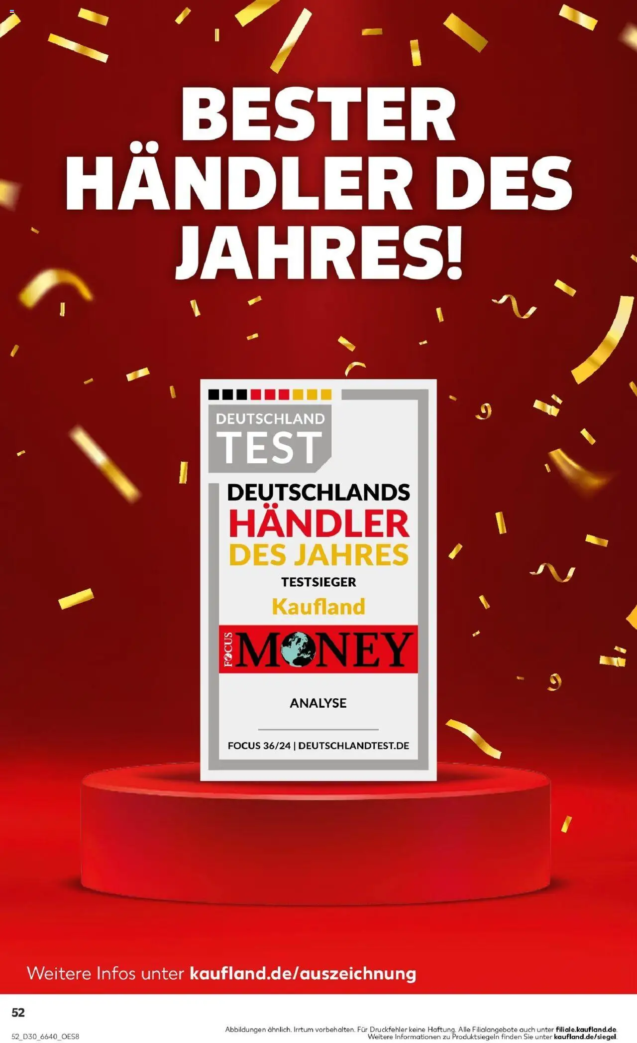 Kaufland prospekt Singen (Hohentwiel)	 - gültig ab dem 24.07.2025 | Seite: 52