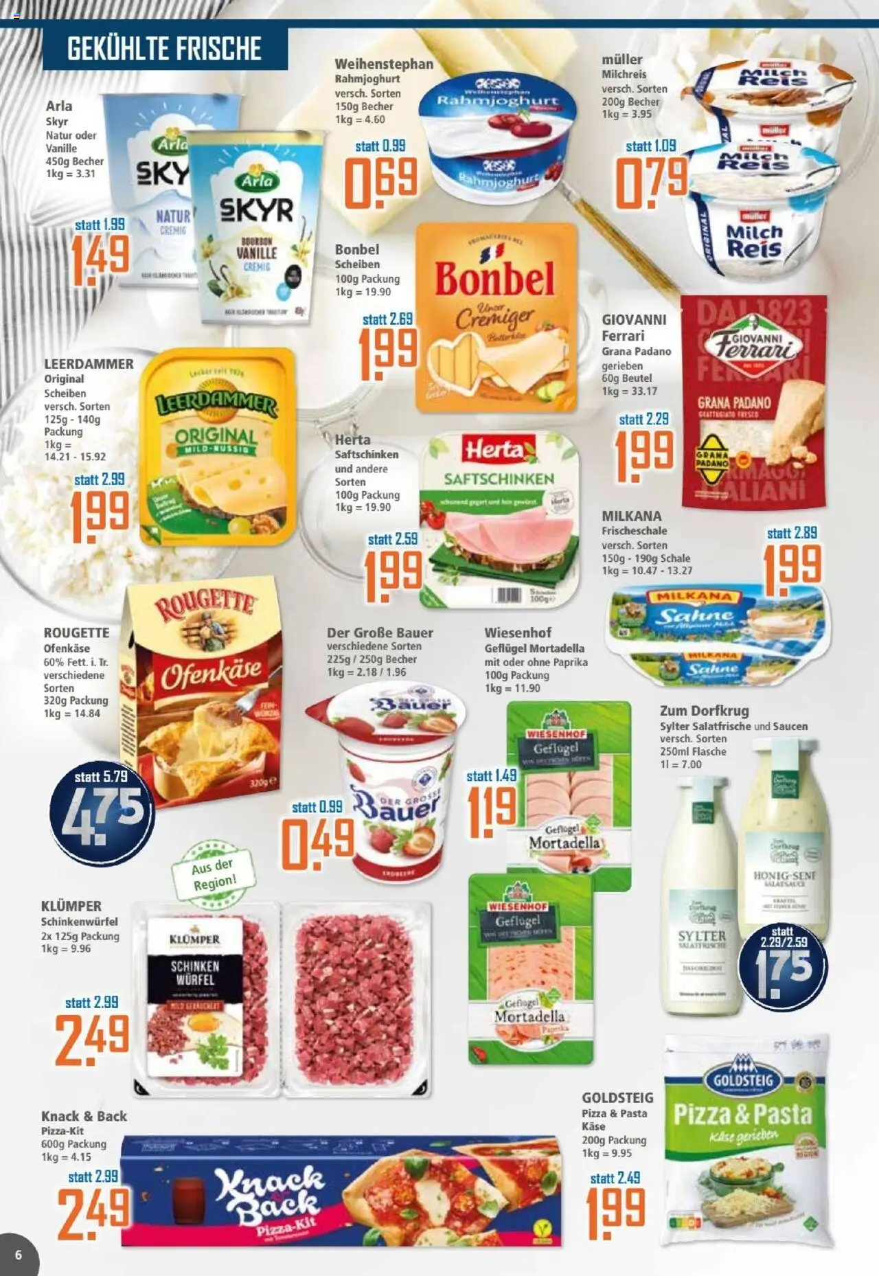 Klaas & Kock Prospekt – gültig ab 08.09.2025 | Seite: 6 | Produkte: Paprika, Pasta, Pizza, Reis