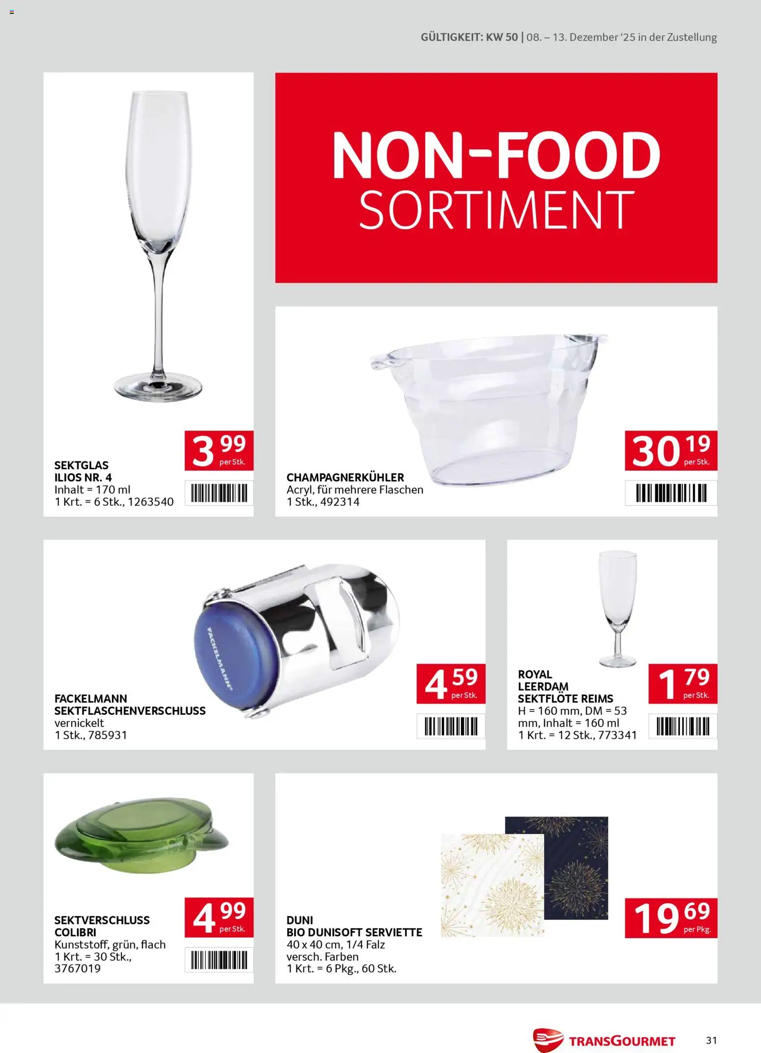 Transgourmet Zustellaktion gültig ab 08.12.2025 | Seite: 31