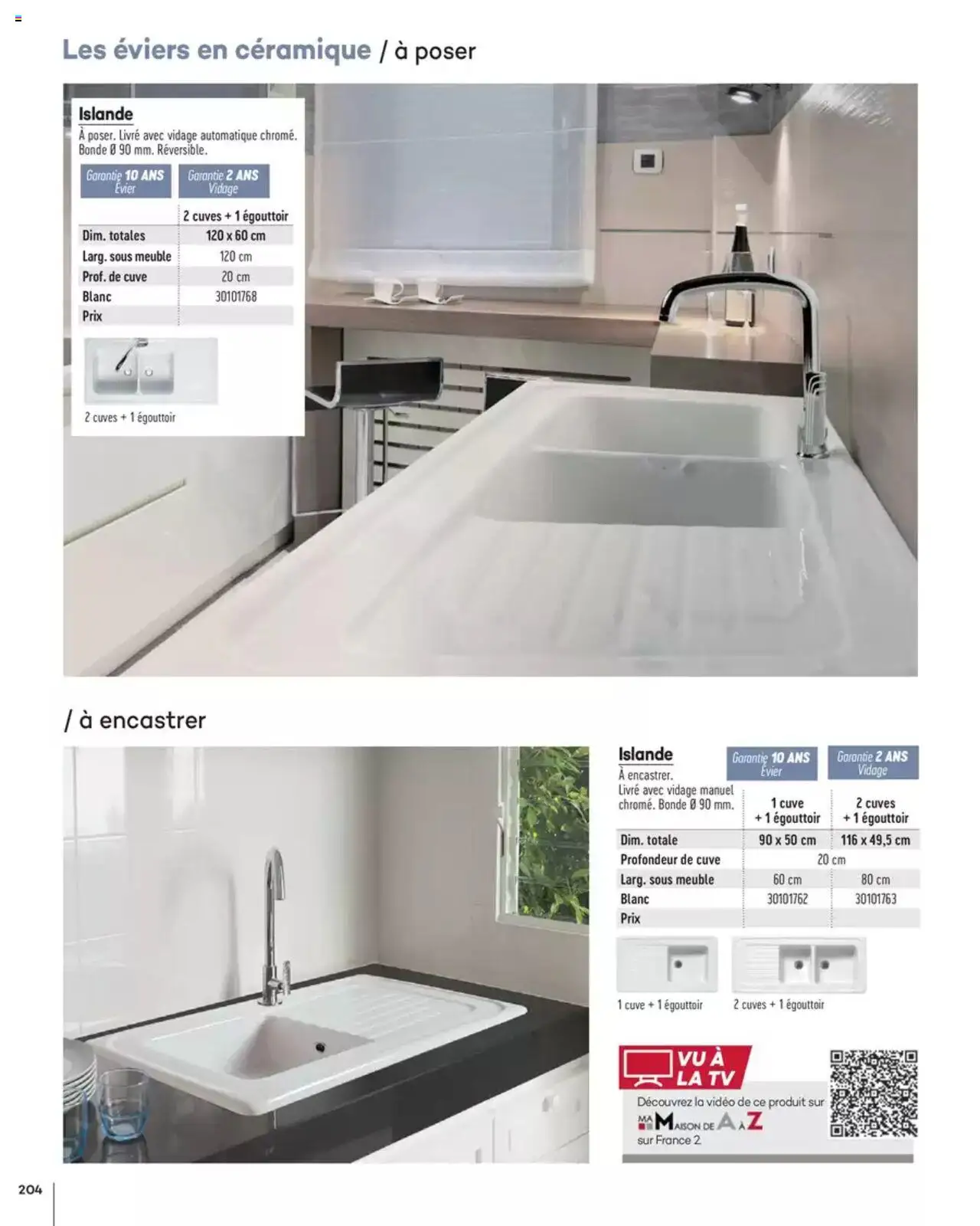  | Page: 204 | Produits: Meuble, Vidéo, Égouttoir, Livre