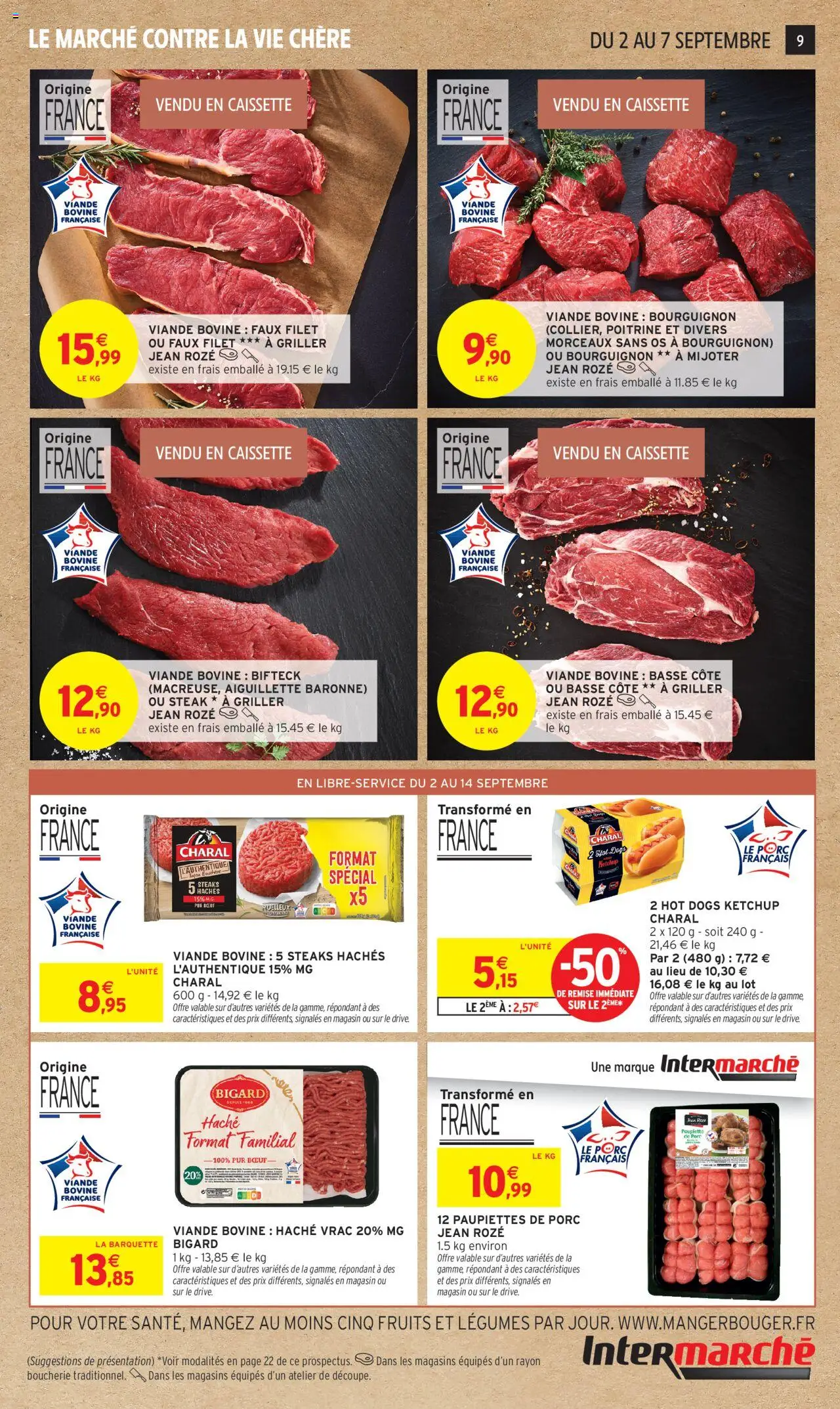  | Page: 9 | Produits: Viande, Porc, Ketchup, Basse côte