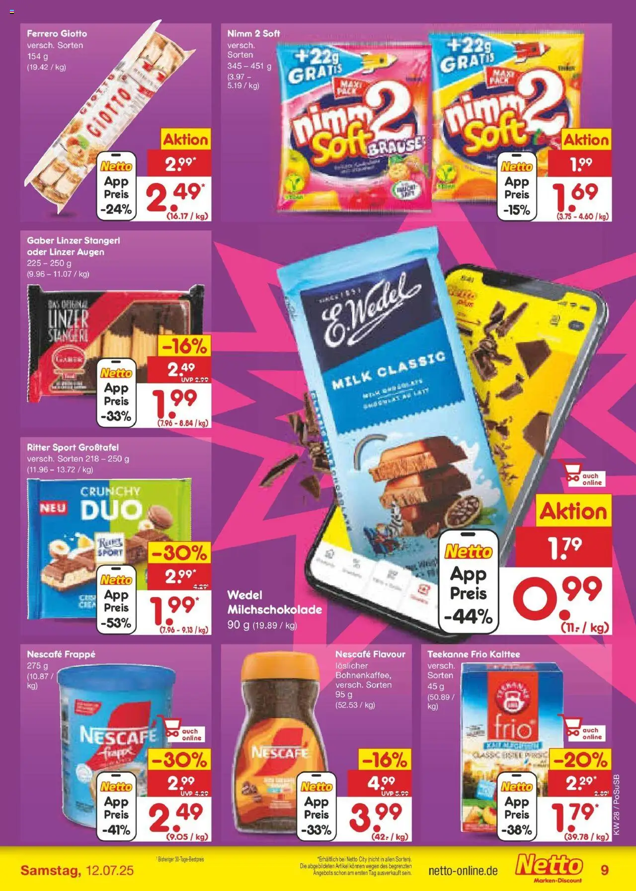 Netto Marken-Discount prospekt Regensburg	 - gültig ab dem 06.07.2025 | Seite: 11 | Produkte: Nescafe, Ritter sport, Teekanne