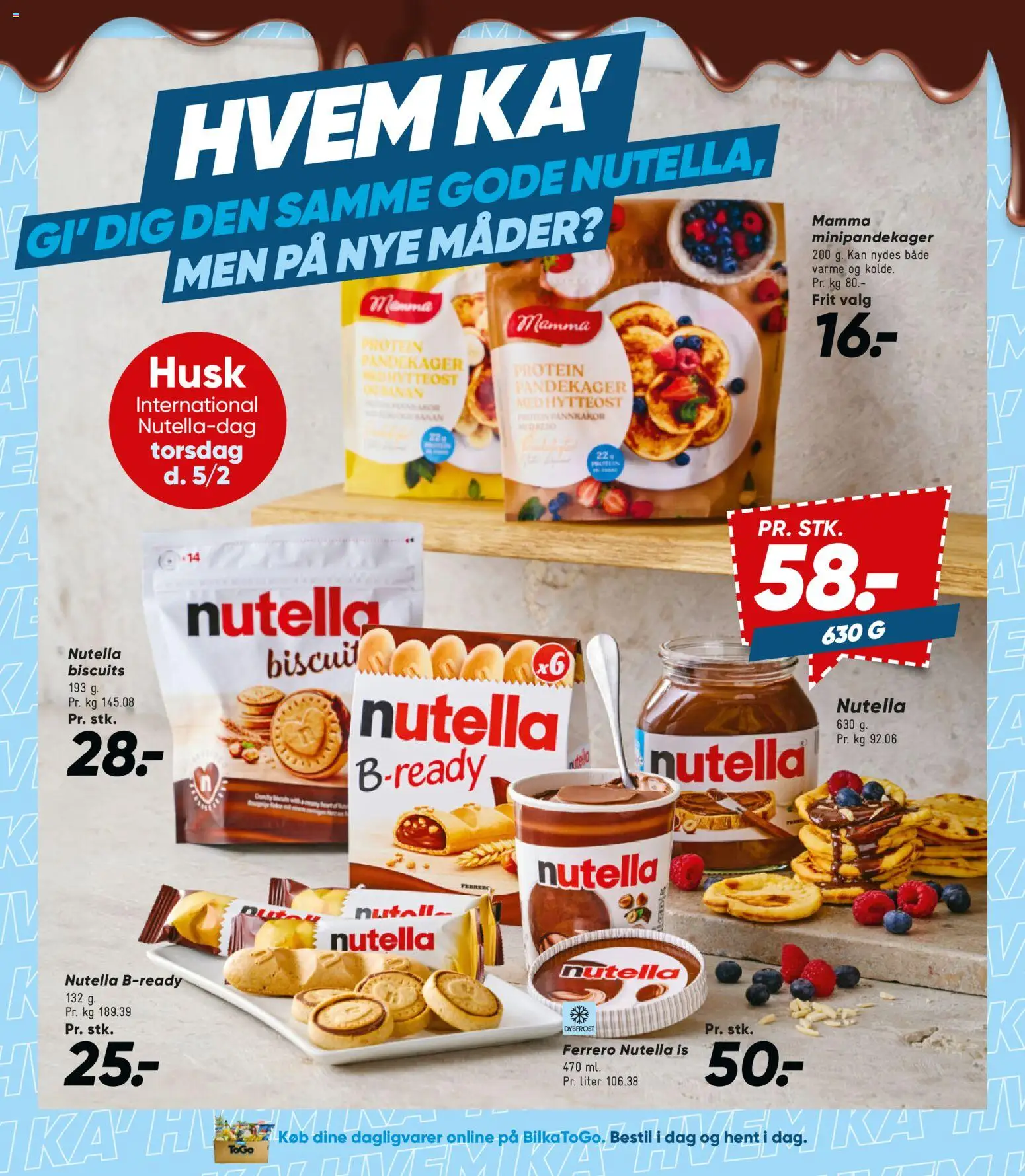 Bilka tilbudsavis – gyldig fra 30.01.2026 | Side: 36 | Produkter: Hytteost, Is, Nutella