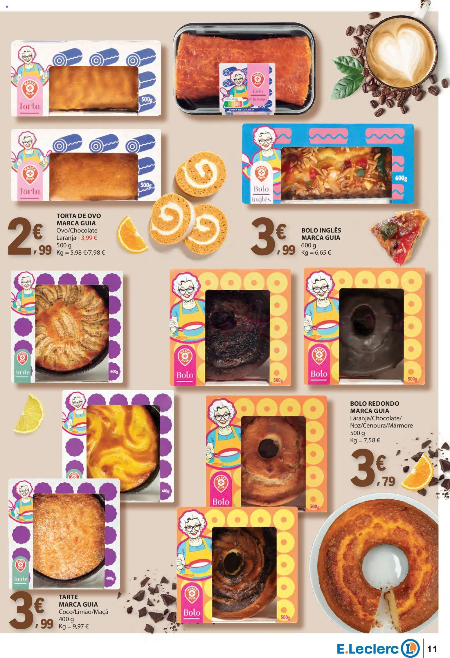 E.Leclerc - Folheto Especial Bebidas Quentes │ válido de 28.10.2025 | Página: 11 | Produtos: Bolo, Tarte, Torta