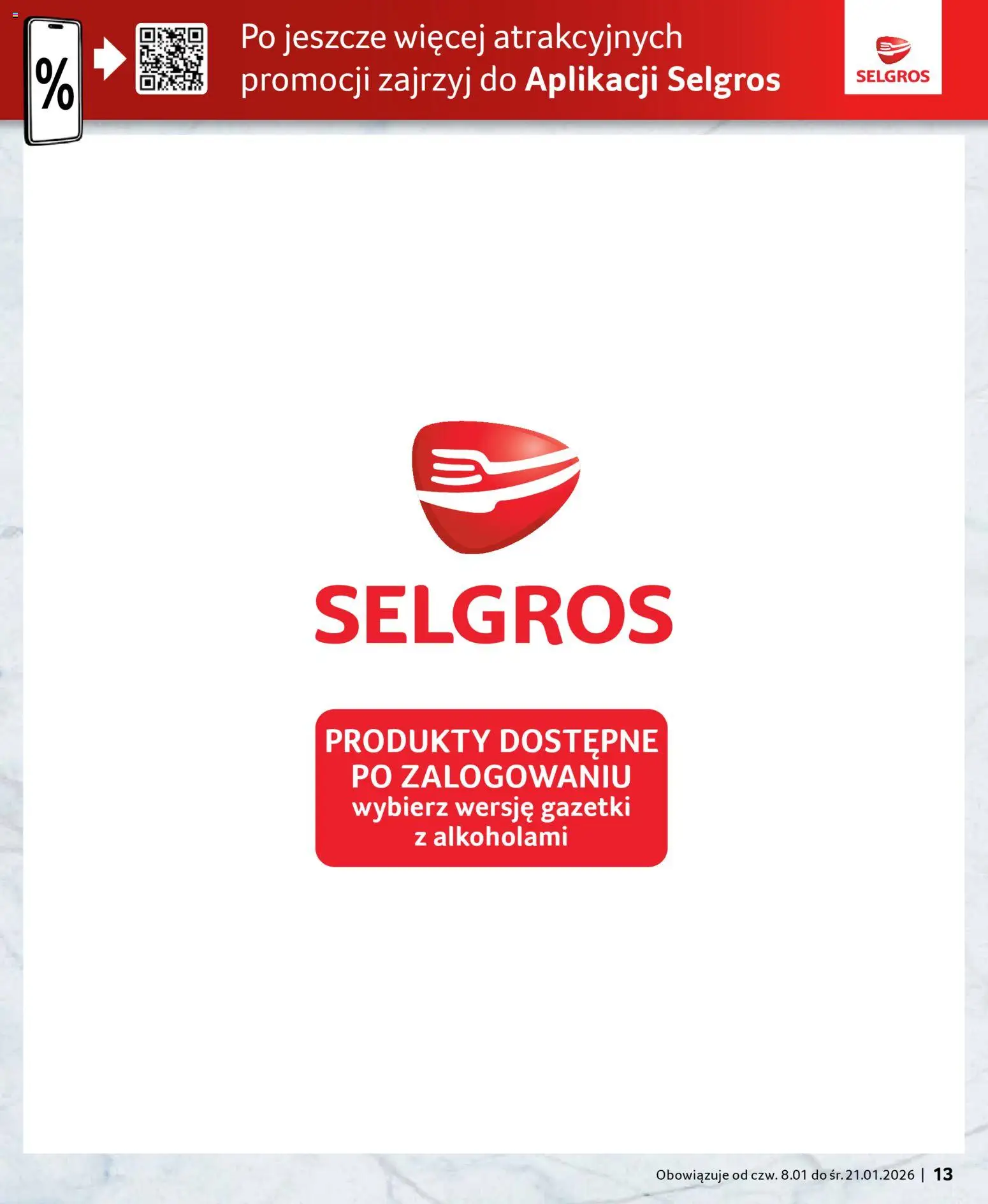 Selgros cash&carry Gazetka - Oferta dla gastronomii od 08.01.2026 | Strona: 13