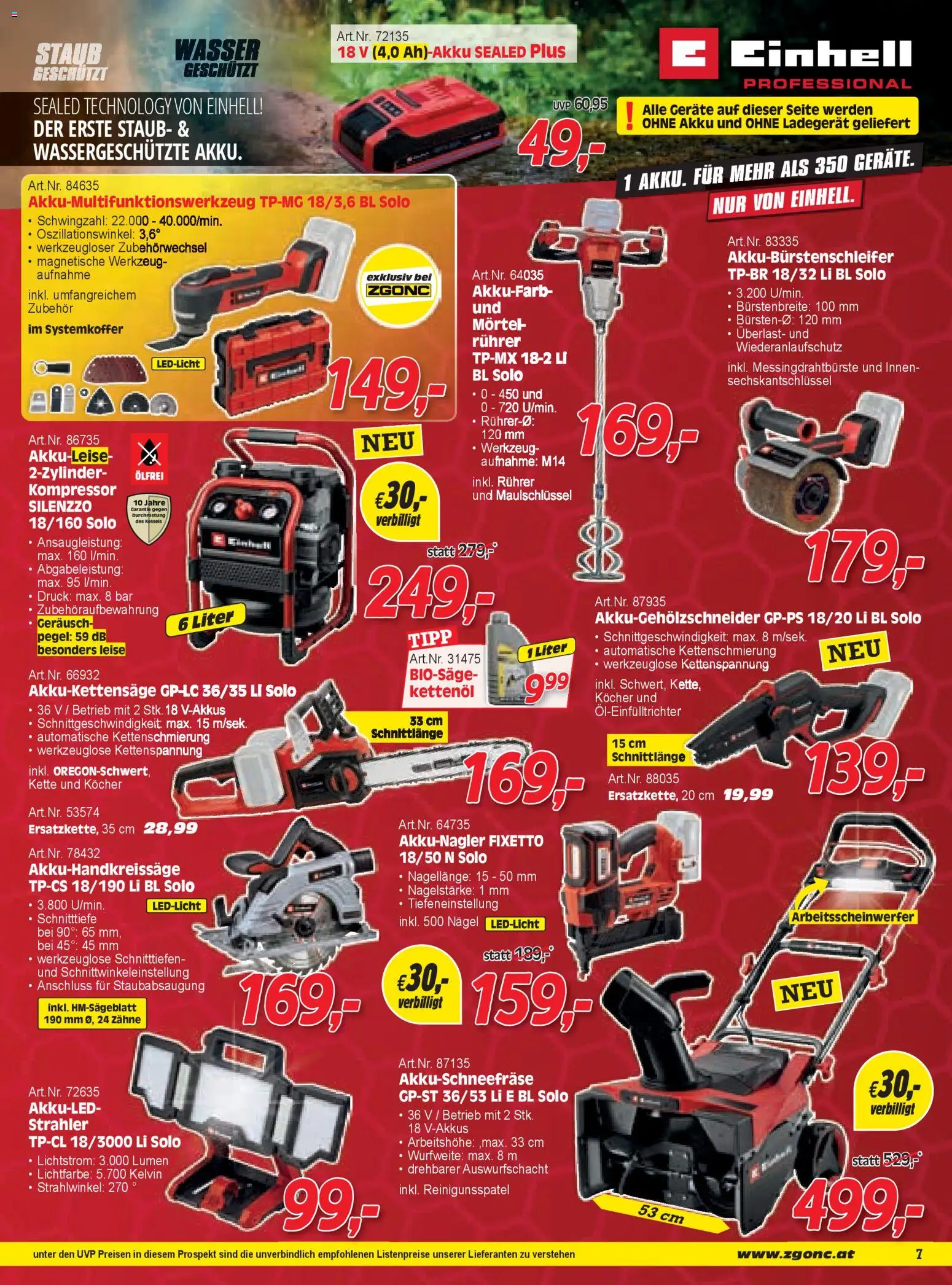 Zgonc Flugblatt Jänner I 2026 gültig ab 01.01.2025 | Seite: 7 | Produkte: Wasser, Kocher