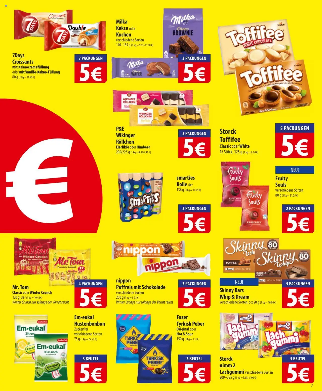 Famila Prospekt 	 – gültig ab 13.10.2025 | Seite: 7 | Produkte: Kirschen, Zucker, Erdbeeren, Kekse