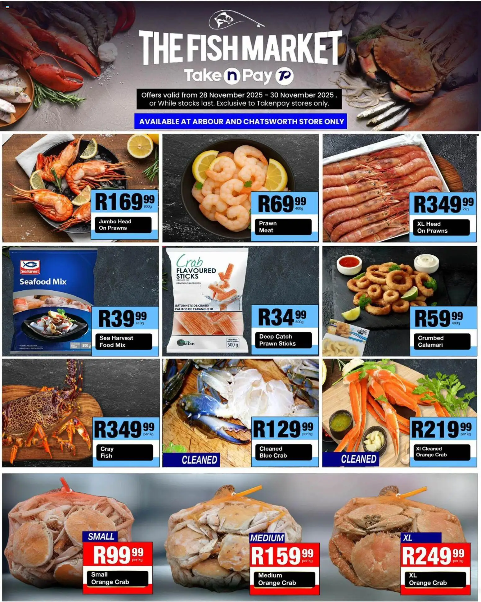 New Take n Pay catalogue – valid from 28.11.2025 | Page: 6 | Products: Fish, Seafood