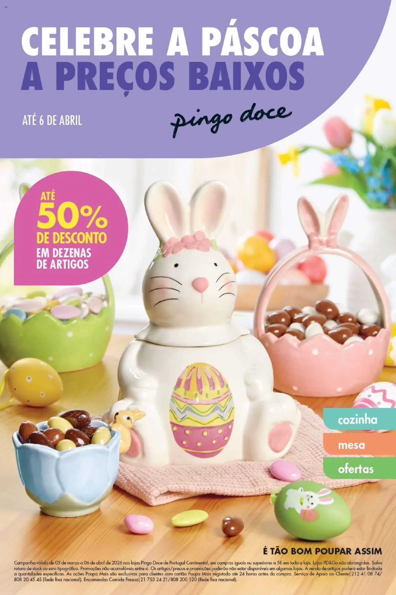 Pingo Doce folheto Bazar Páscoa │ válido de 03.03.2026 | Página: 1 | Produtos: Mesa