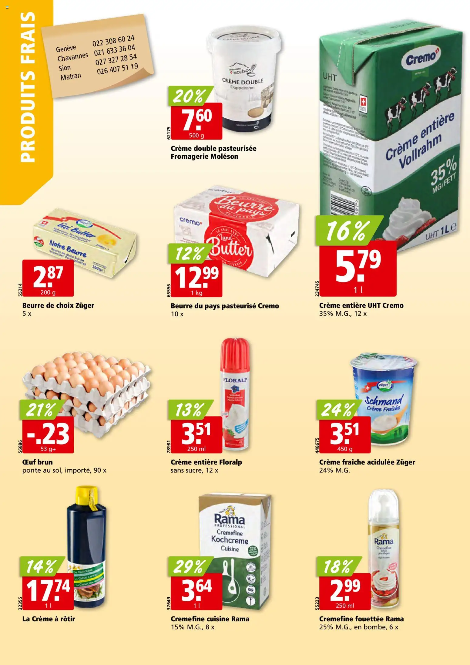 Aligro Aktionen Chavannes, Matran, Genève, Sion – gültig ab 24.11.2025 | Seite: 18 | Produkte: Butter, Creme