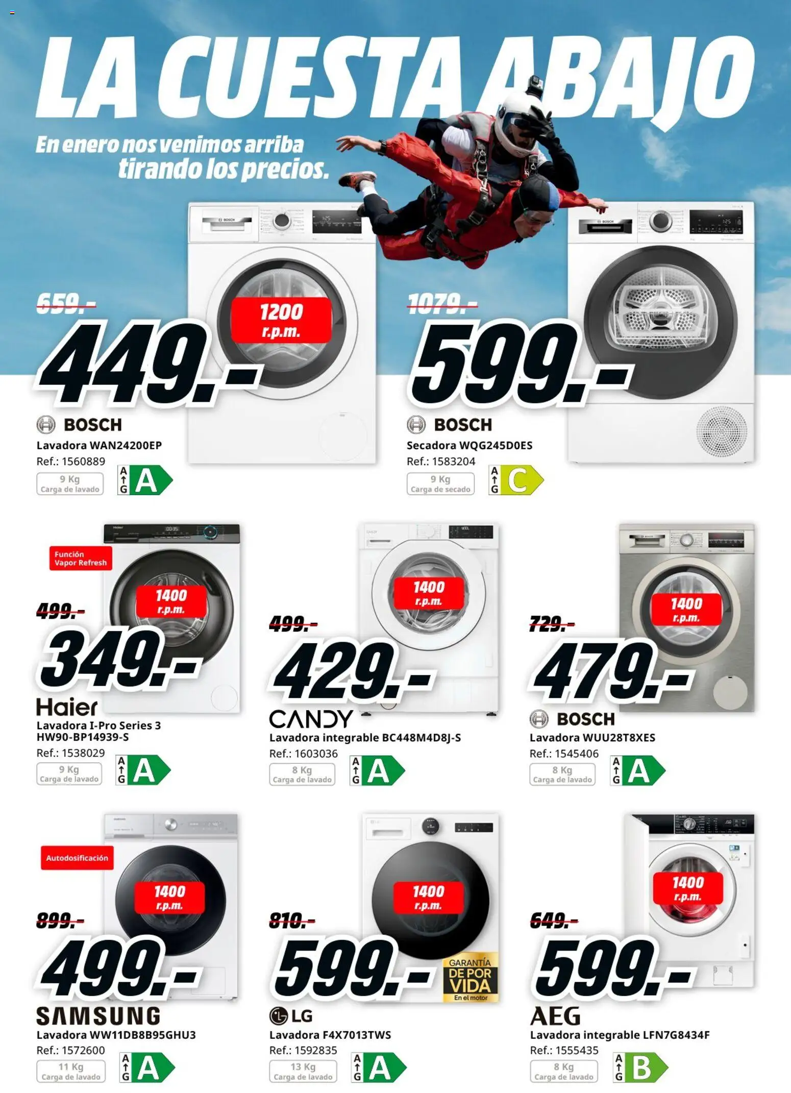 Media Markt folleto │ válido desde el 14.01.2026 | Página: 6 | Productos: Lavadora, Secadora