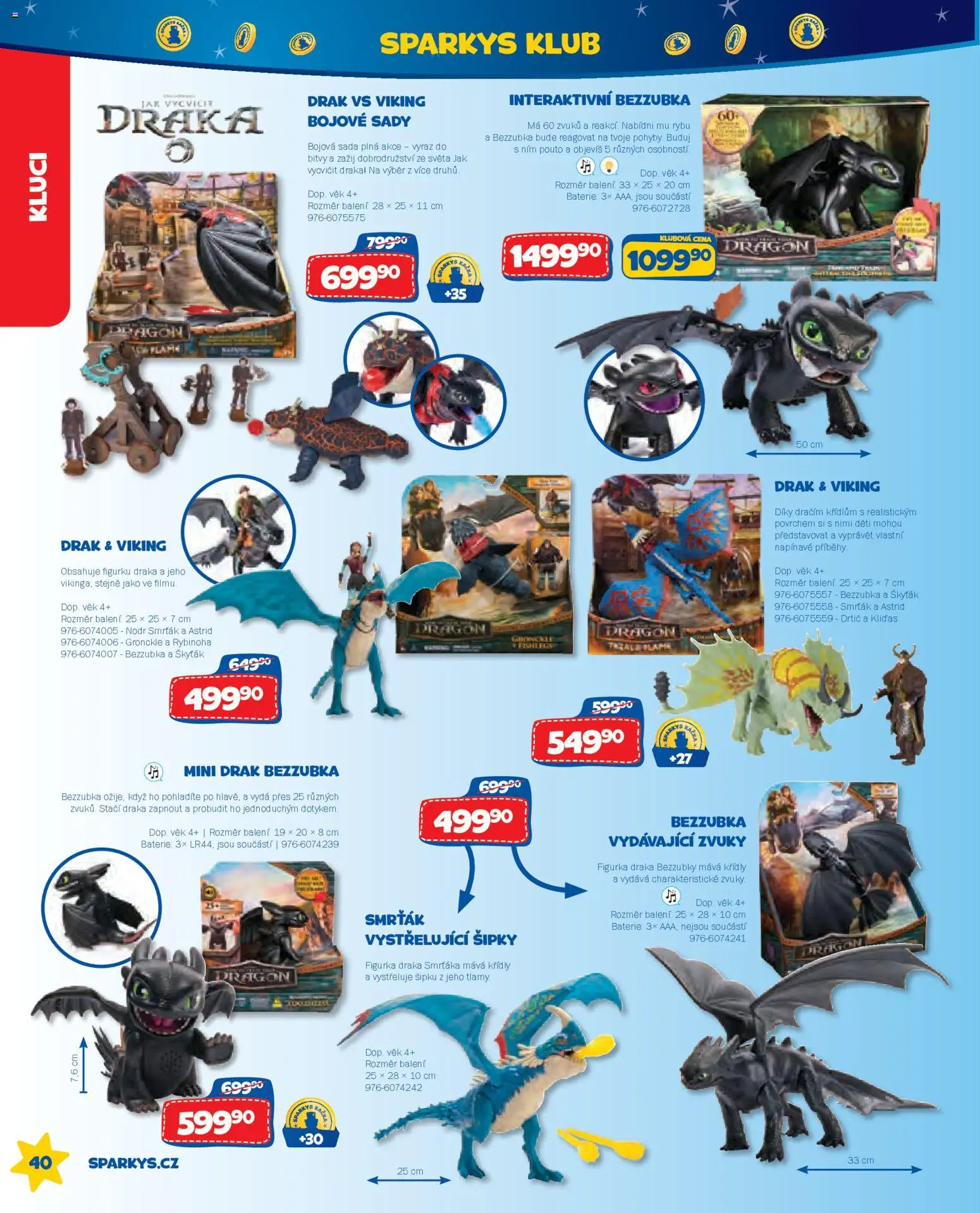 Sparkys katalog Léto 2026 od 01.05.2026 | Strana: 40 | Produkty: Šipky, Drtič, Baterie