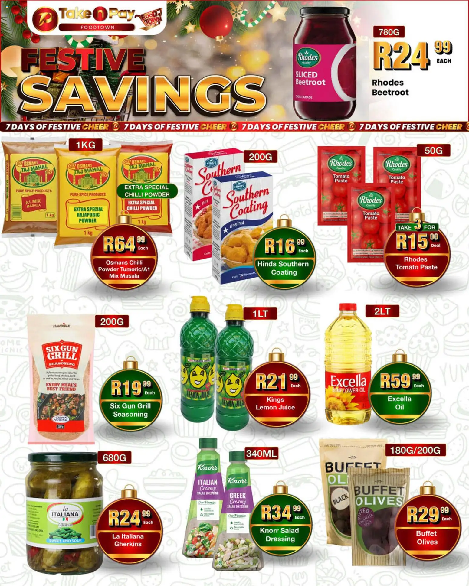 New Take n Pay catalogue – valid from 18.12.2025 | Page: 5 | Products: Salad dressing, Powder, Seasoning, Chilli