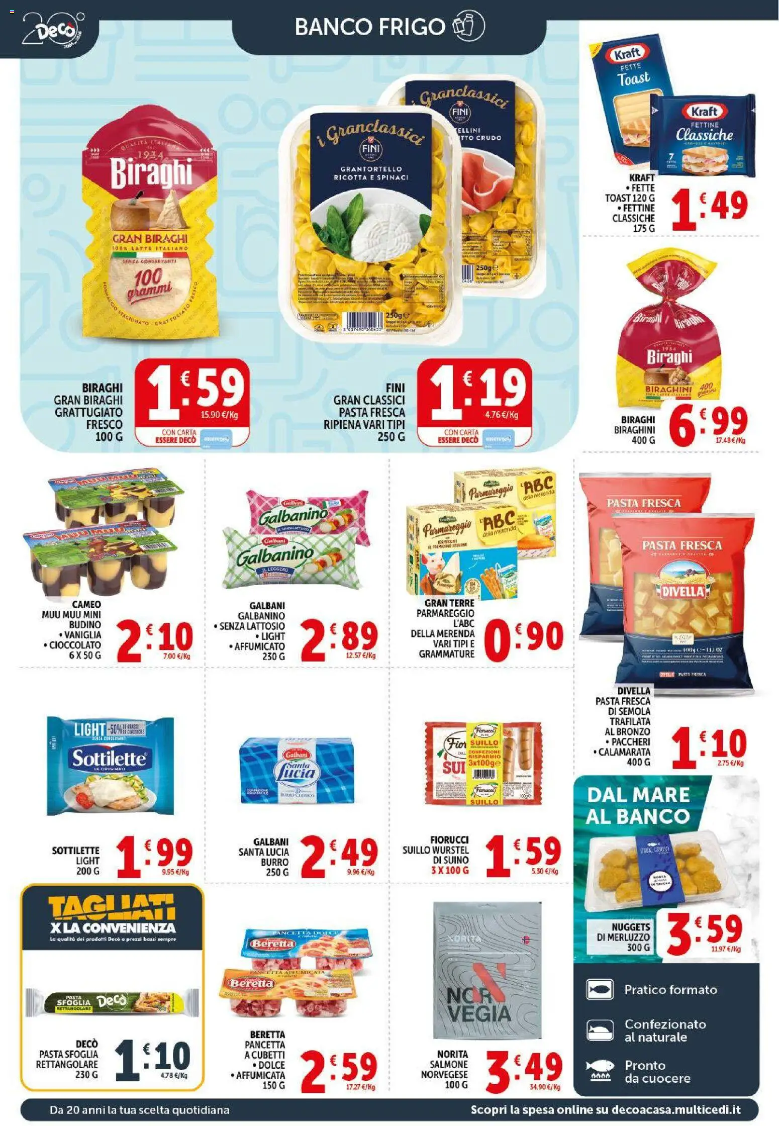 Volantino Decò del 13.04.2026 | Pagina: 8 | Prodotti: Cioccolato, Pancetta, Pasta, Paccheri