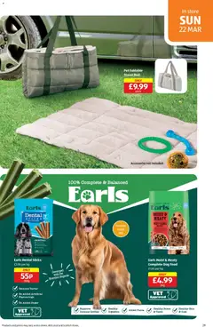 Preview of Aldi - Weekly offers UK Specialbuys valid from 19.03.2026 | Page: 29 | Products: Coat, Papier carton, Dog food, Bed