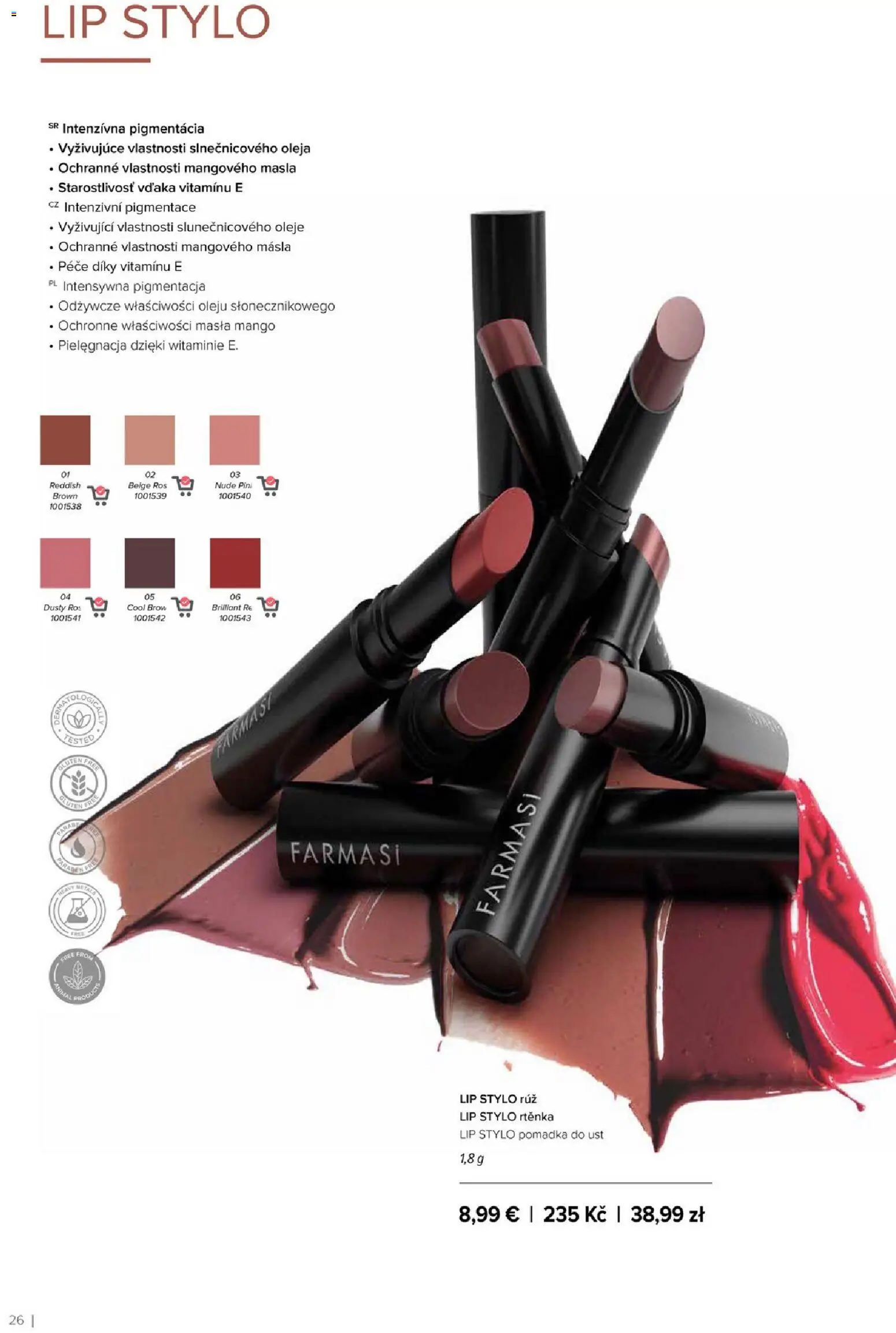 Nové Farmasi akcie – leták je platný od 01.01.2026 | Strana: 26 | Produkty: Mango