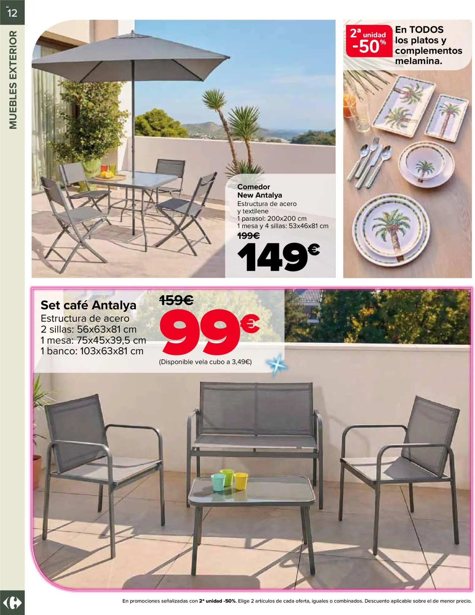 Carrefour Jardin │ válido desde el 13.03.2026 | Página: 12 | Productos: Café, Muebles, Vela, Mesa