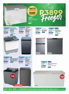 OK Furniture specials catalogue – valid from 03.11.2025 | Page: 3 | Products: Freezer, Washing machine, Fridge, Chest freezer