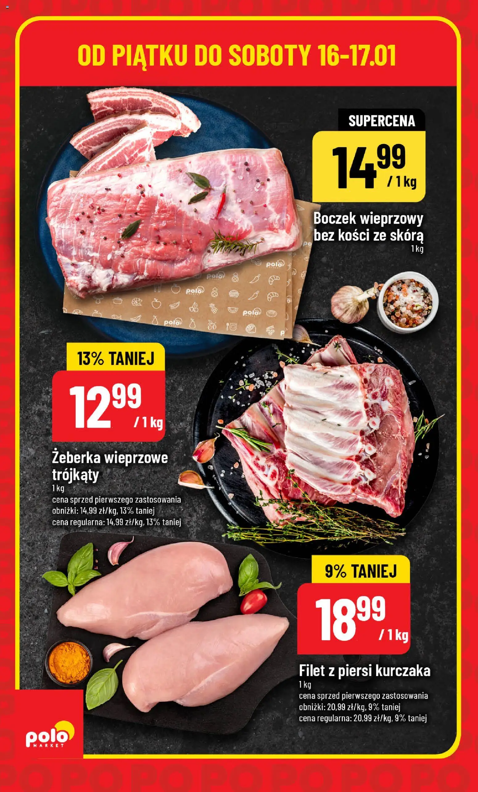 POLOmarket Gazetka - Super Hity od 15.01.2026 | Strona: 2 | Produkty: Piersi, Boczek wieprzowy, Boczek, Filet z piersi kurczaka