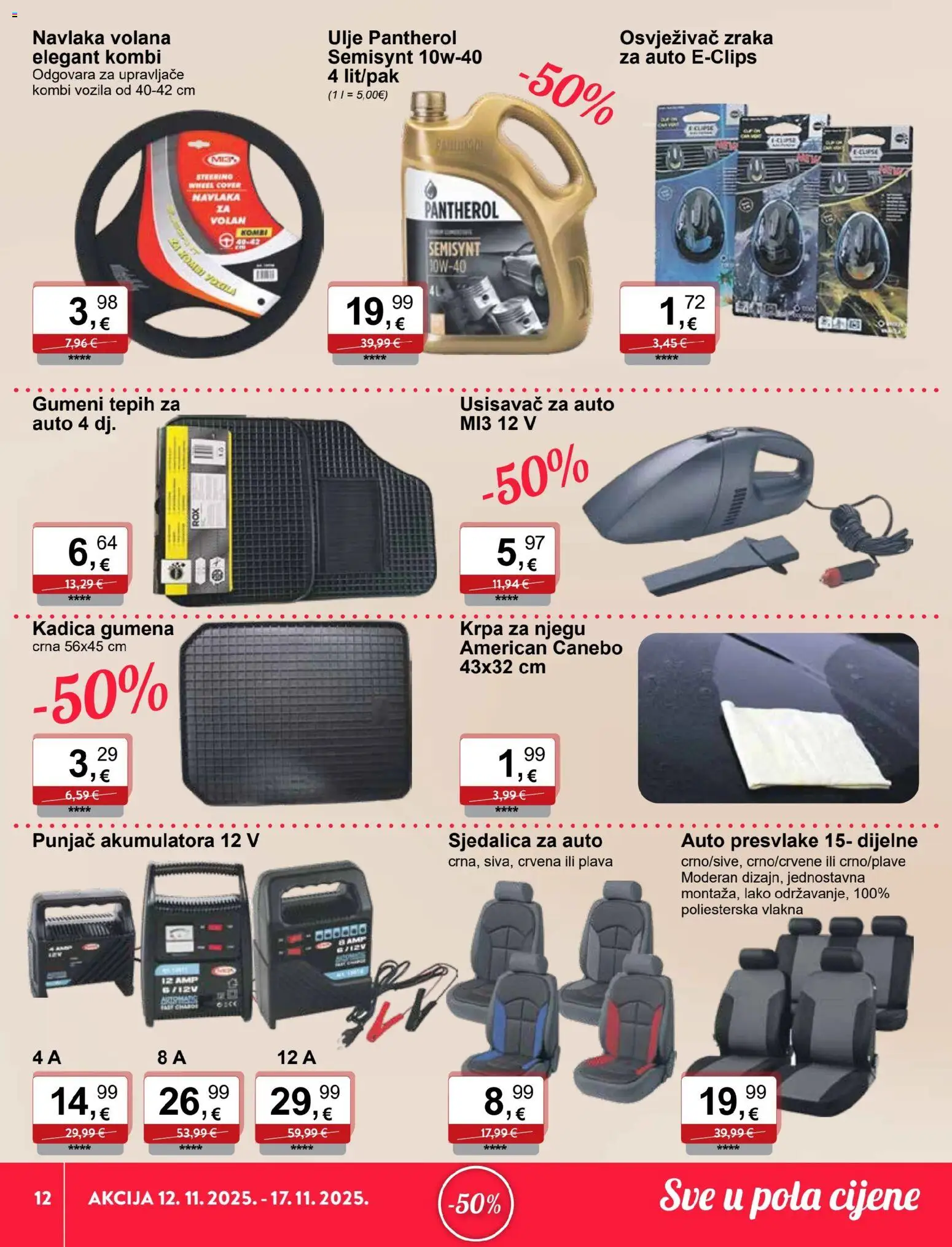 KTC katalog | vrijedi od 12.11.2025 | Stranica: 12 | Proizvodi: Usisavač, Tepih, Ulje, Krpa