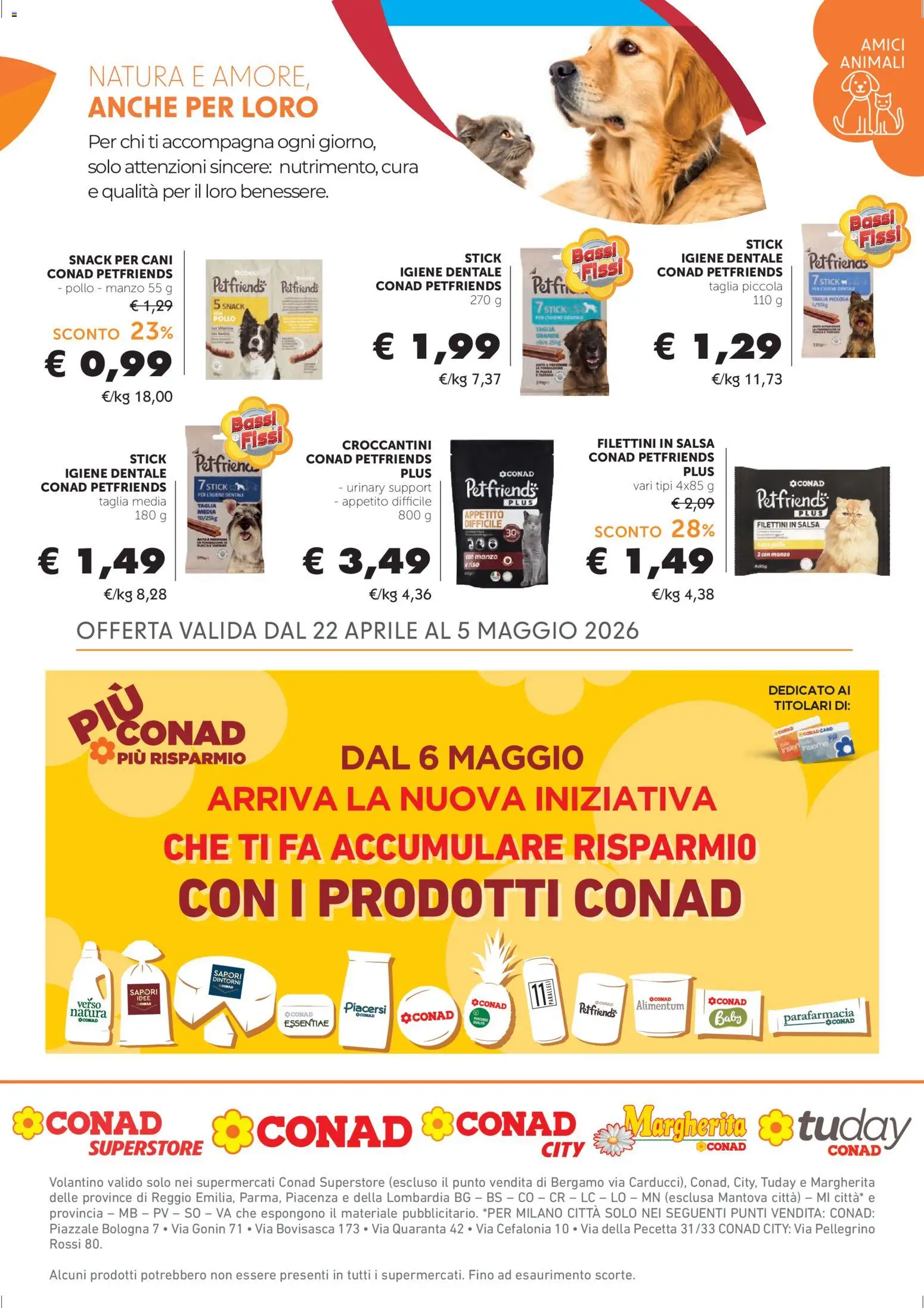 Volantino Conad del 22.04.2026 | Pagina: 20 | Prodotti: Pollo, Manzo, Salsa