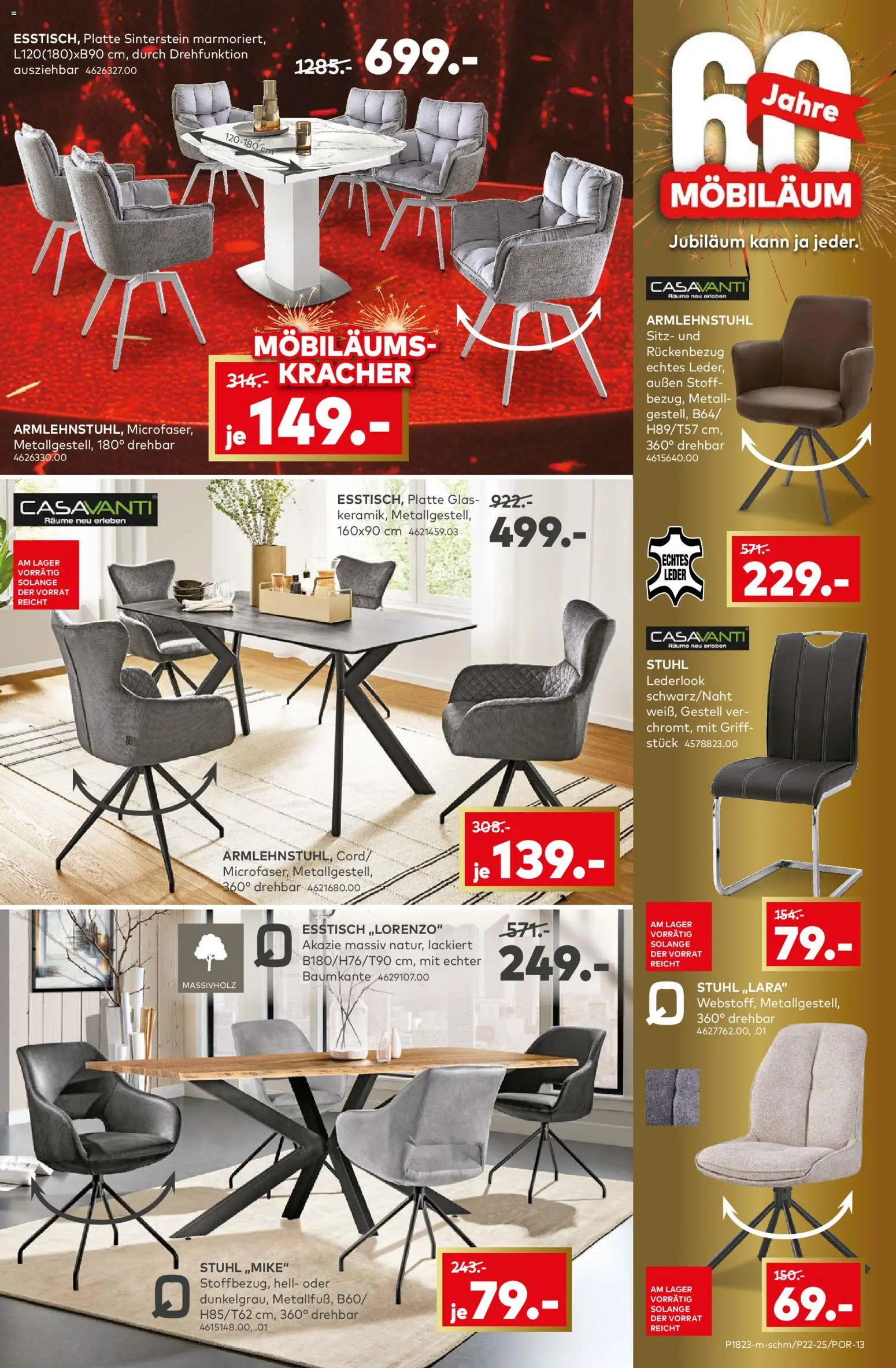 Porta! Jetzt Möbeltrends entdecken und 25% Möbiläumsrabatt auf ALLE Möbel sichern - Aachen – gültig ab 10.11.2025 | Seite: 13 | Produkte: Esstisch, Stuhl