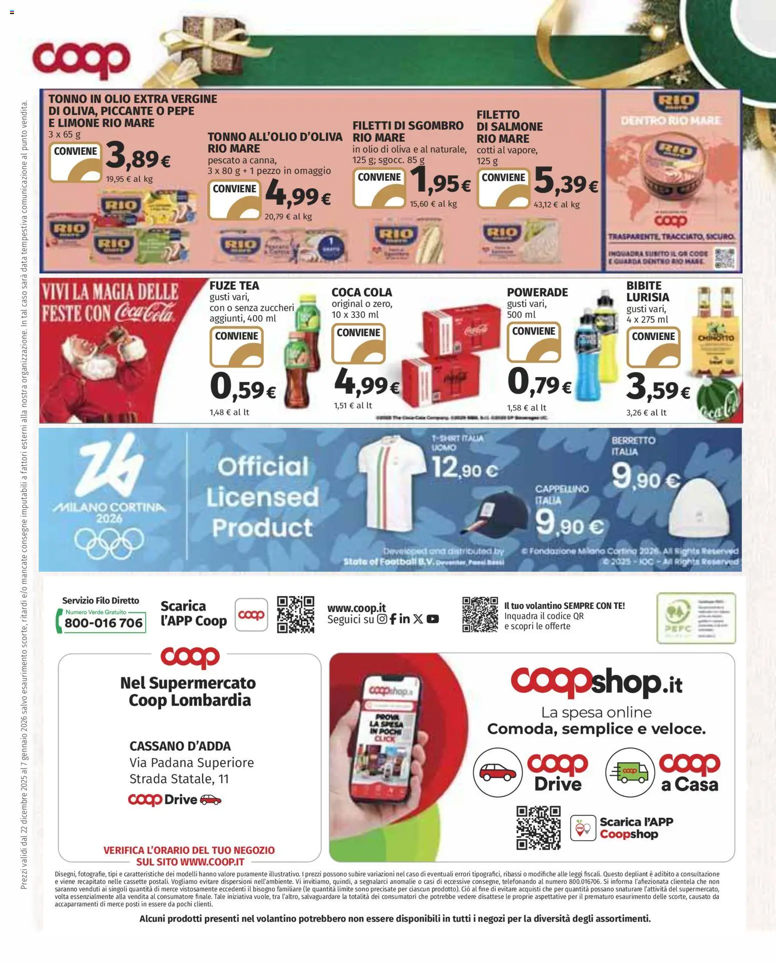 Volantino COOP del 22.12.2025 | Pagina: 34 | Prodotti: Limone, Olio, Tonno, Olio extra vergine