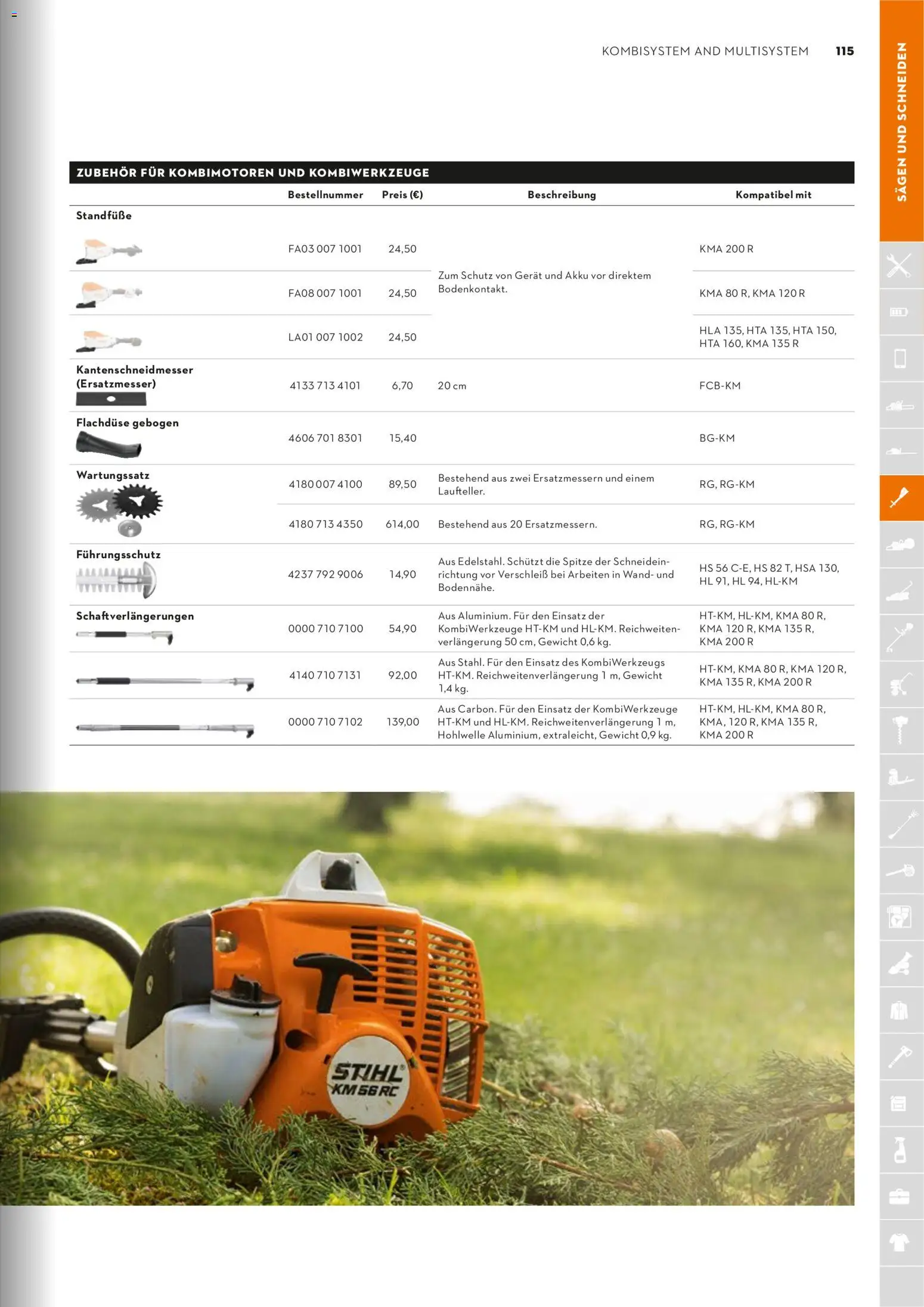 STIHL Katalog – gültig ab 01.01.2026 | Seite: 115 | Produkte: Gewicht