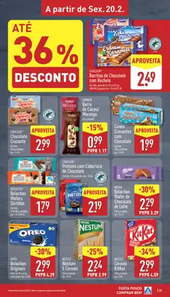 Pré-visualização Aldi folheto válido de 16.02.2026 | Página: 25 | Produtos: Bolachas, Leite, Nestlé, Chocolate