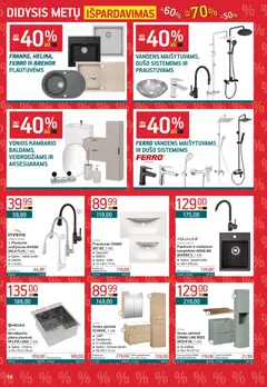 ERMITAŽAS leidinys galioja nuo 02.02.2026 | Puslapis: 10 | Prekių: Maišytuvas, Spintelė, Praustuvas, Stalviršis