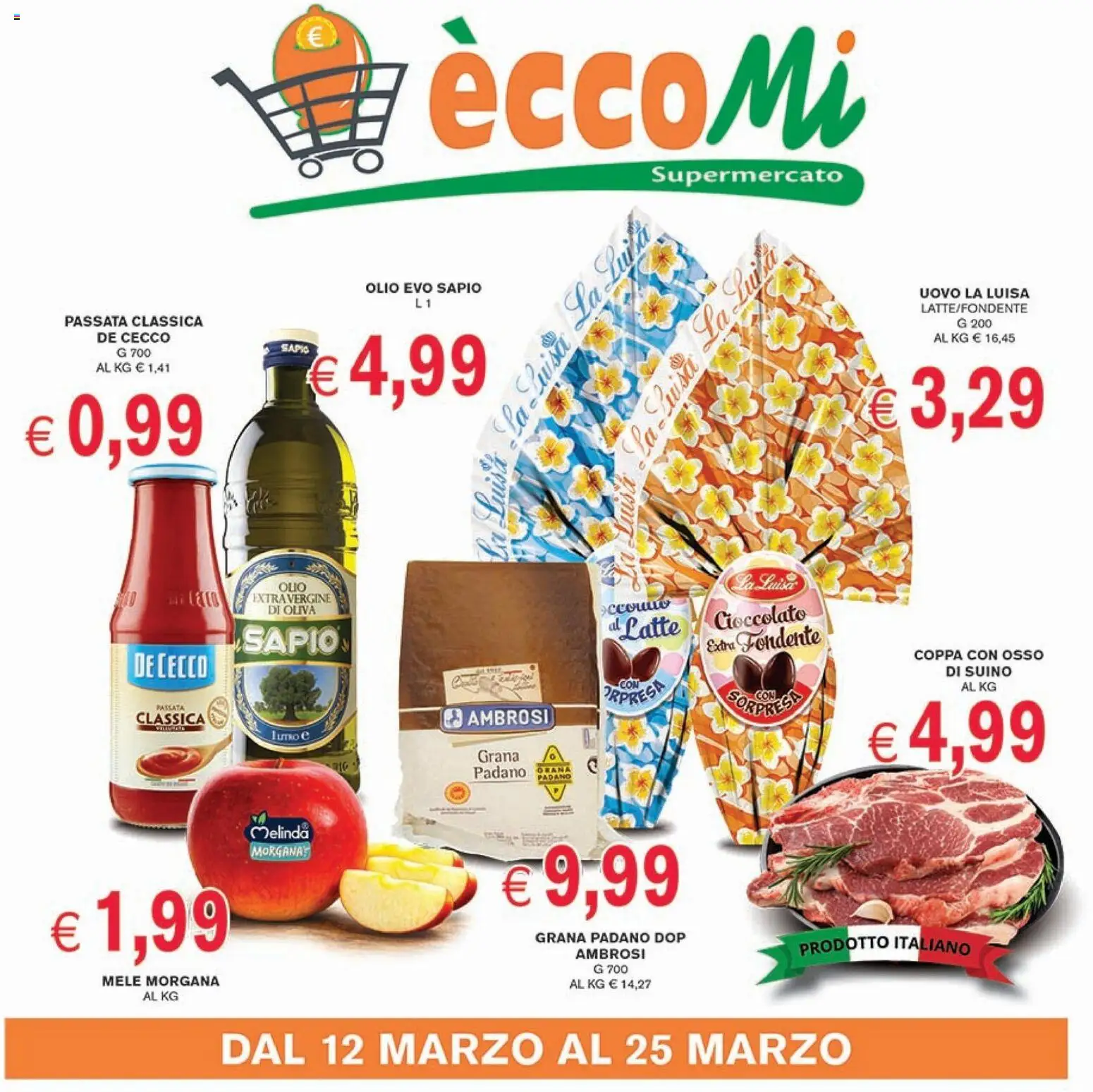 Volantino Coal del 12.03.2026 | Pagina: 1 | Prodotti: Mele, Olio, Grana Padano, Presa