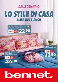 Anteprima del volantino bennet Fiera del bianco catalogo valido a partire dal 02.01.2026