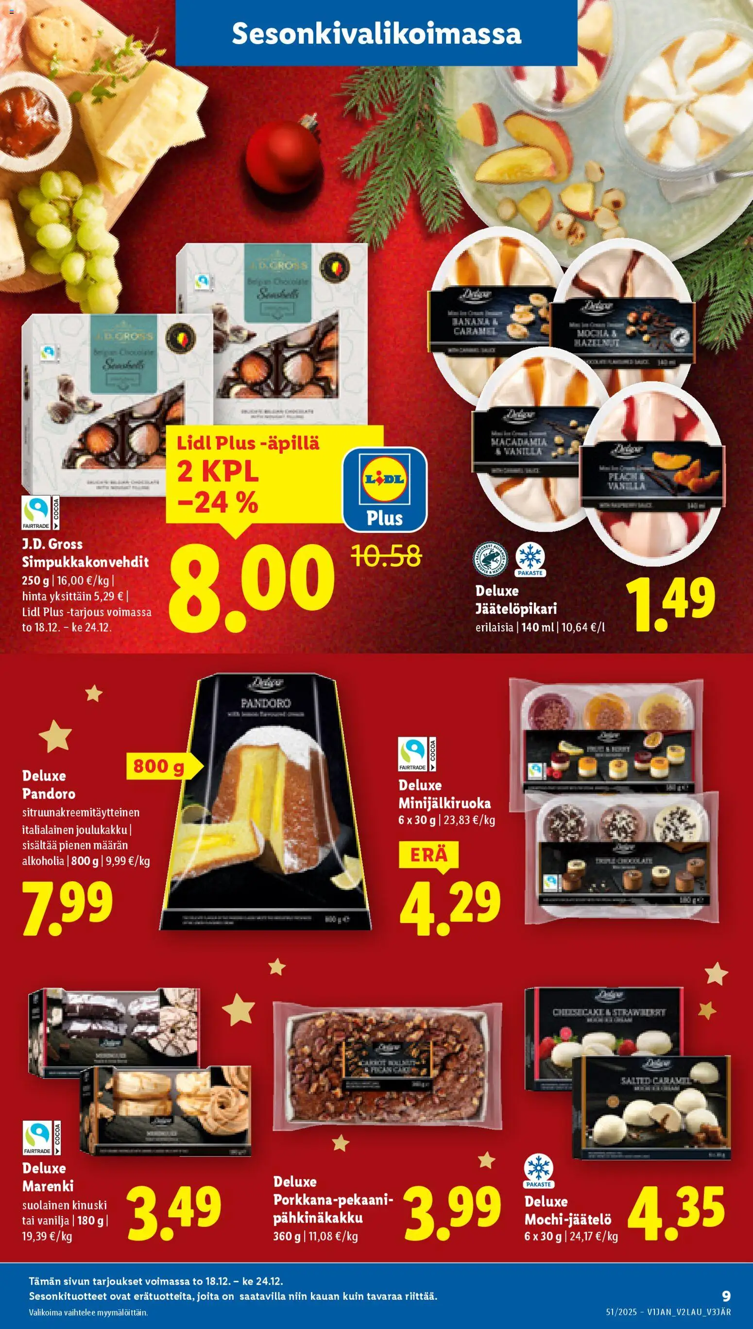 Lidl tarjoukset – voimassa 18.12.2025 alkaen | Sivu: 9