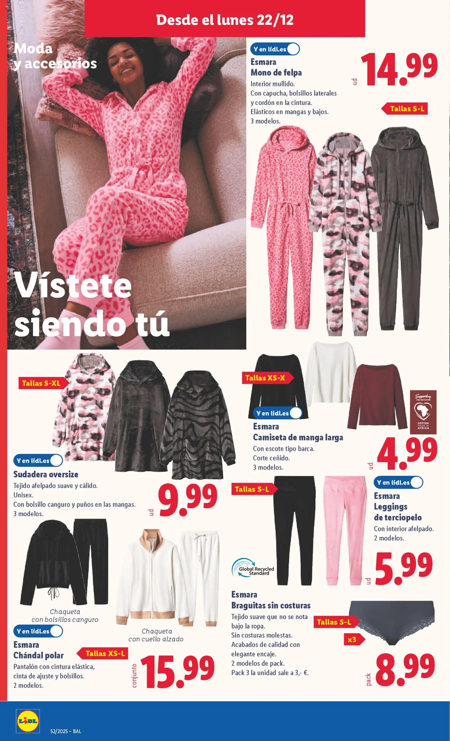 Lidl folleto de bazar │ válido desde el 22.12.2025 | Página: 14 | Productos: Sudadera, Chaqueta