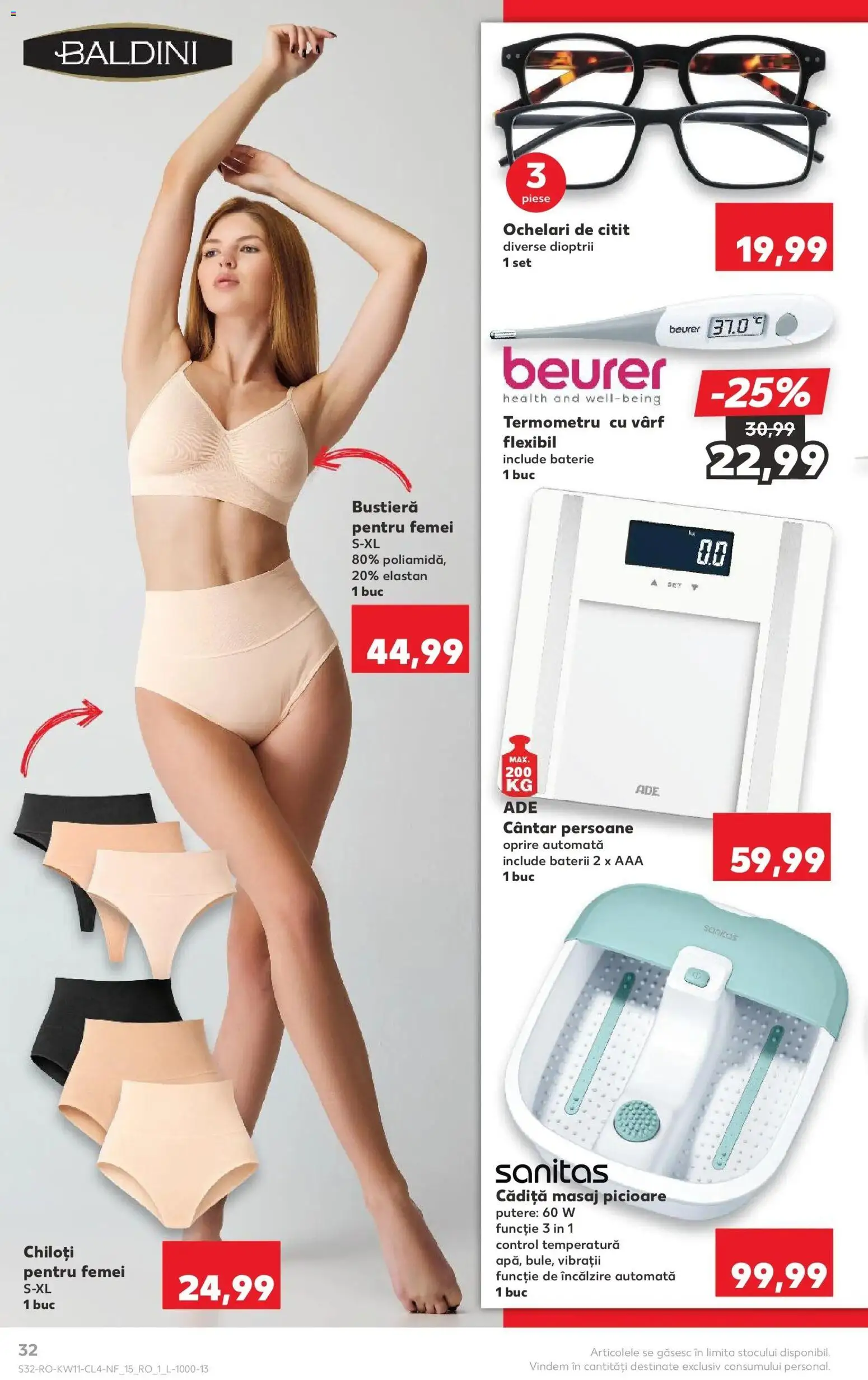 Noul catalog Kaufland – valabil de la 11.03.2026 | Pagină: 32 | Produse: Ochelari, Cântar, Baterie, Baterii