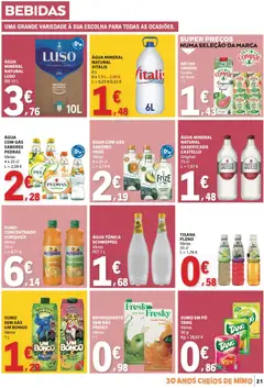 Pré-visualização E.Leclerc folheto válido de 26.03.2026 | Página: 21 | Produtos: Maça, Sumo, Água com gás, Água mineral