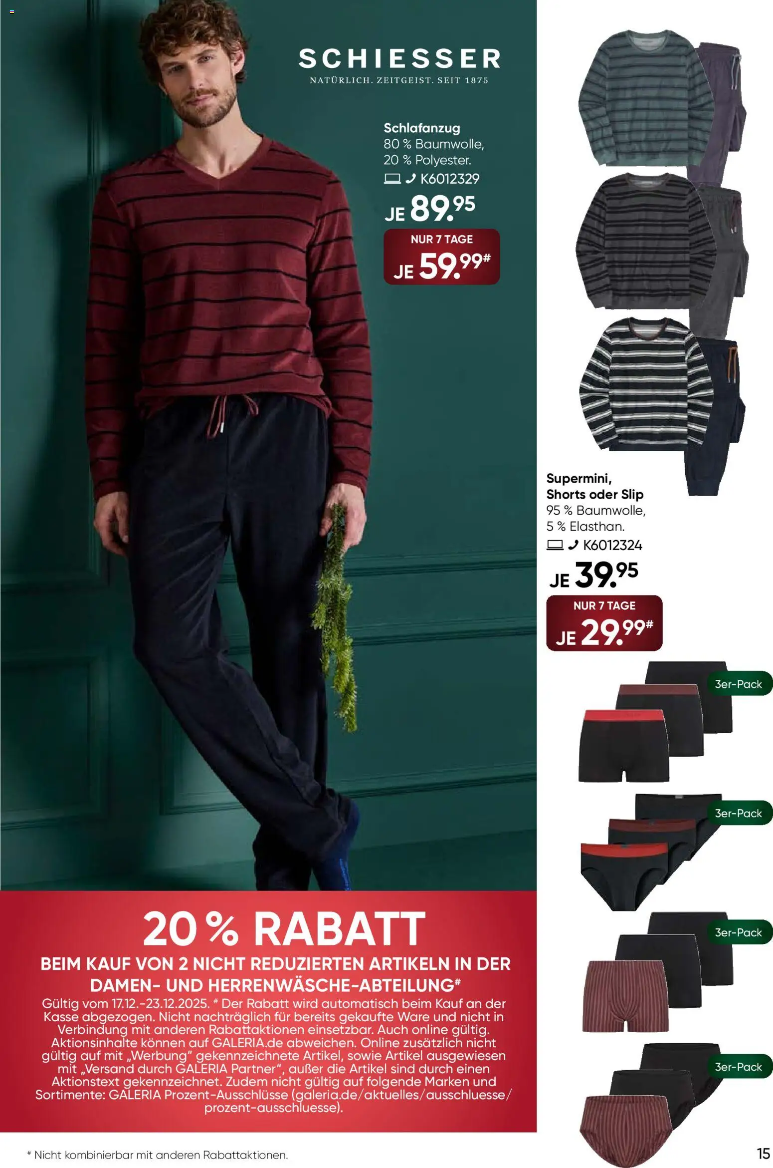 Galeria Karstadt Kaufhof Prospekt 	 – gültig ab 17.12.2025 | Seite: 15 | Produkte: Slip
