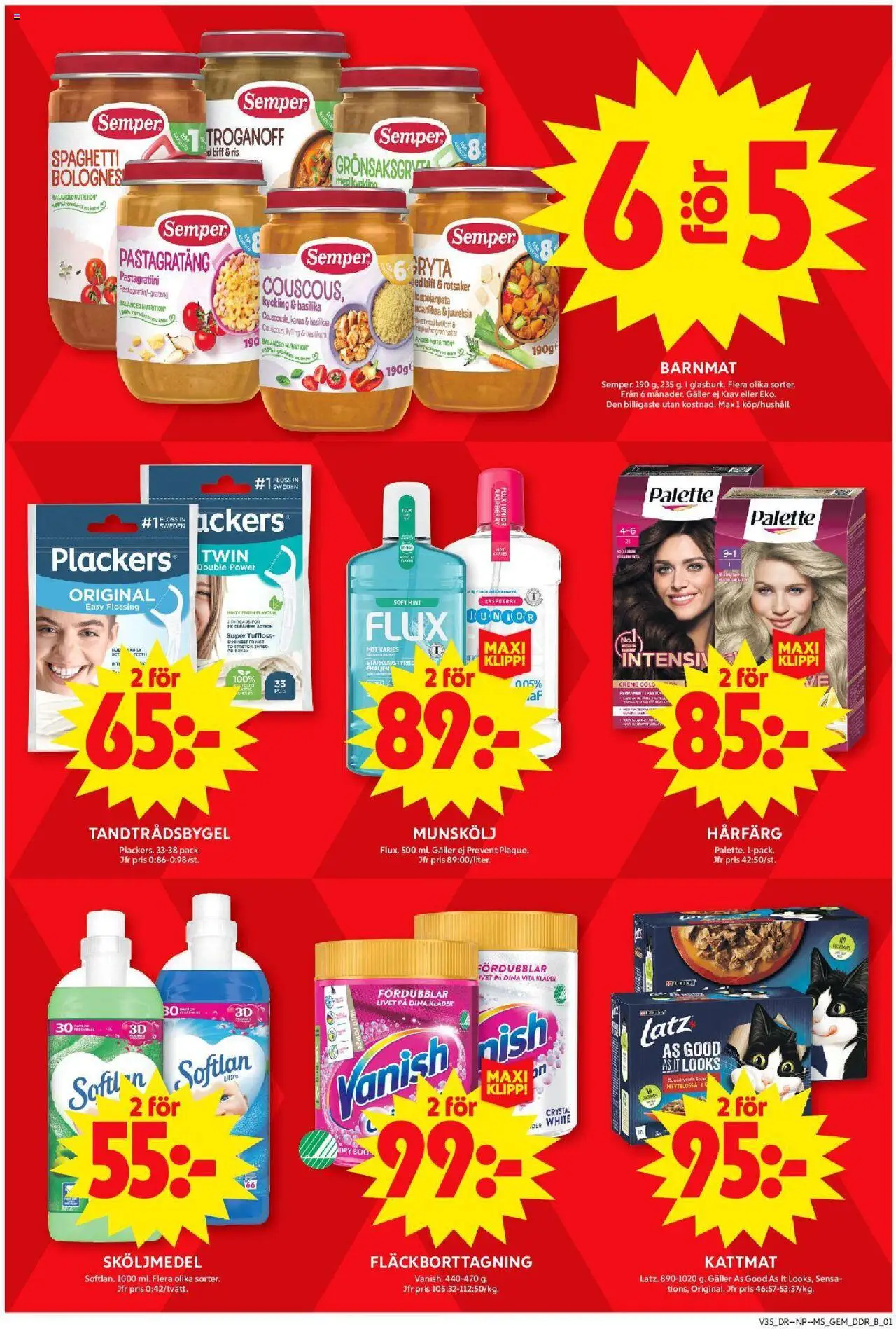 ICA Maxi reklamblad aktuell från 25.08.2025 | Sida: 8 | Produkter: Munskölj, Sköljmedel, Galler, Fläckborttagning