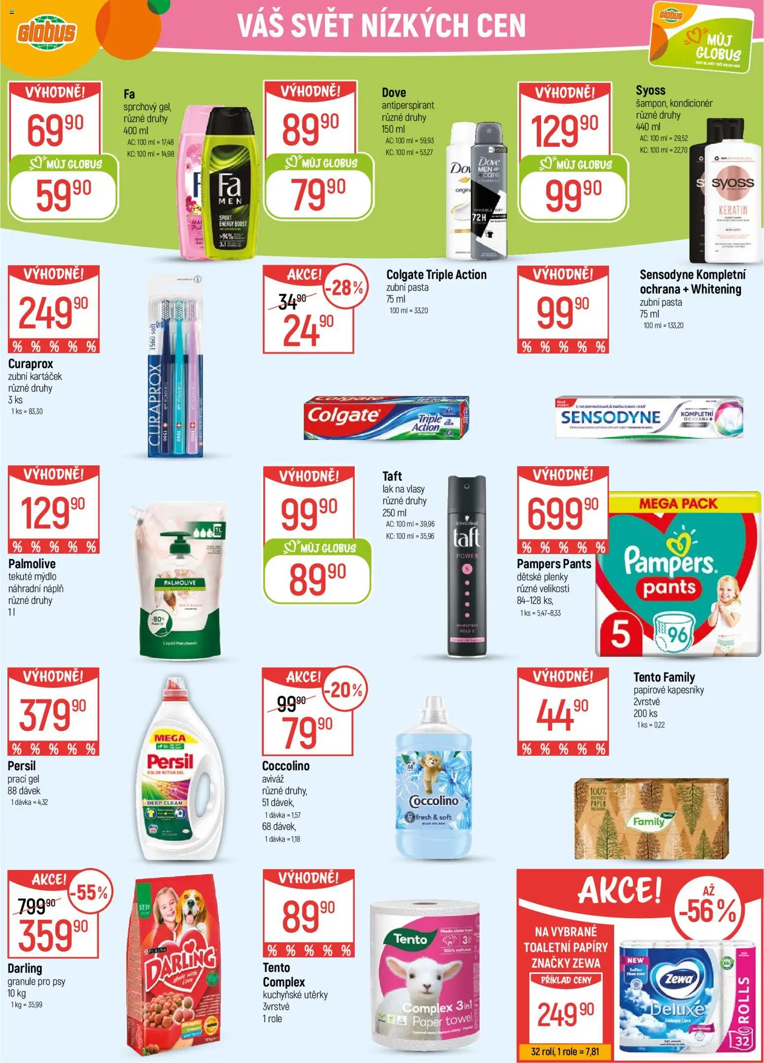 Globus leták - Ostrava od 27.12.2025 | Strana: 22 | Produkty: Mýdlo, Globus, Curaprox, Lak na vlasy
